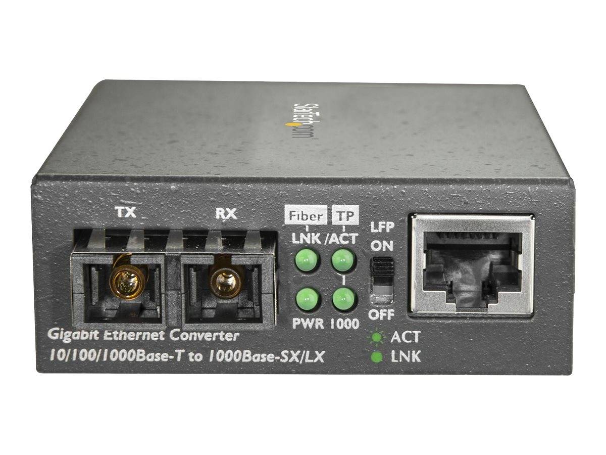 StarTech.com LWL Medienkonverter - 1000Base-SX - Multi Mode - 550m - SC Glasfase-1