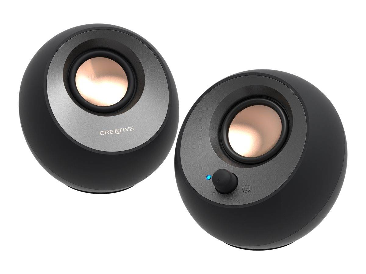 Creative Labs Creative Pebble V3 - Lautsprecher - für PC - 2.0-Kanal - kabellos - Bluetooth - USB - 8 Watt (Gesamt)-4