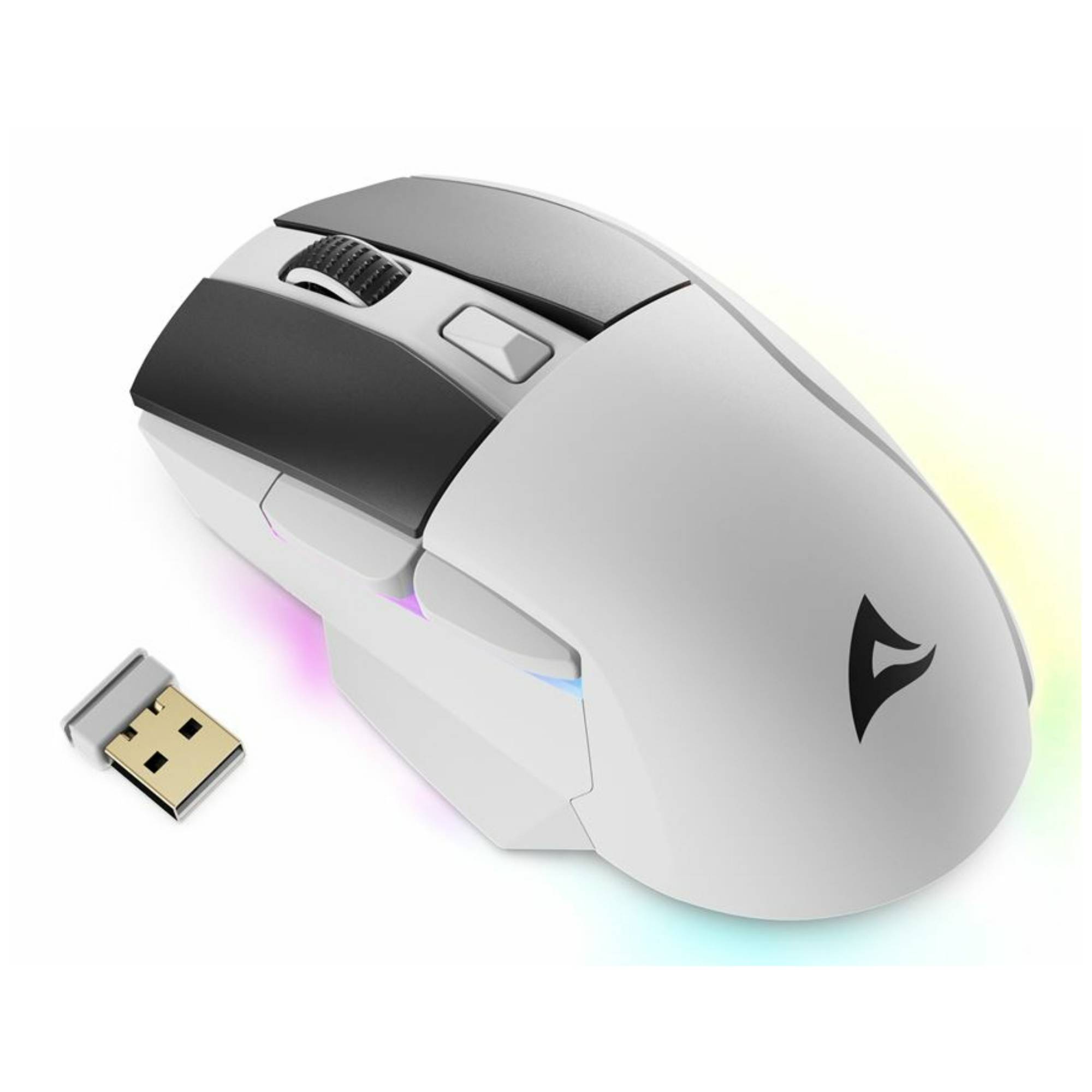 SHARKOON - SKILLER SGM50W White+ STATION - Maus - 6.400 dpi-1