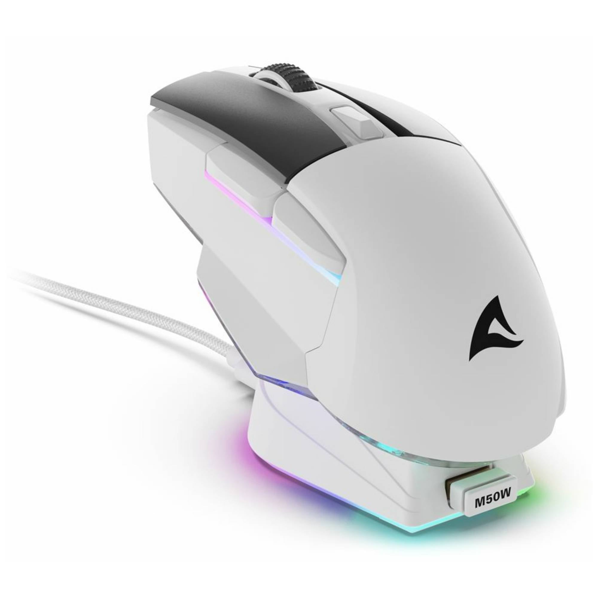 SHARKOON - SKILLER SGM50W White+ STATION - Maus - 6.400 dpi-3