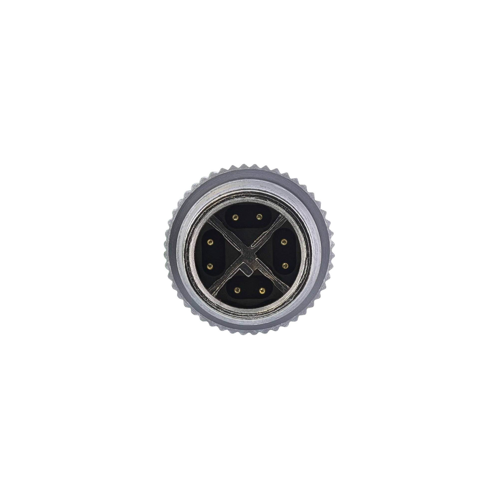 InLine® Industrie Netzwerkkabel, M12 8-pin X-kodiert St./St. Cat.6A PUR, 2m Kabel Patchkabel M12-1