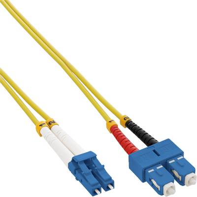 InLine® LWL Duplex Kabel, LC/SC, 9/125µm, OS2, 5m-0