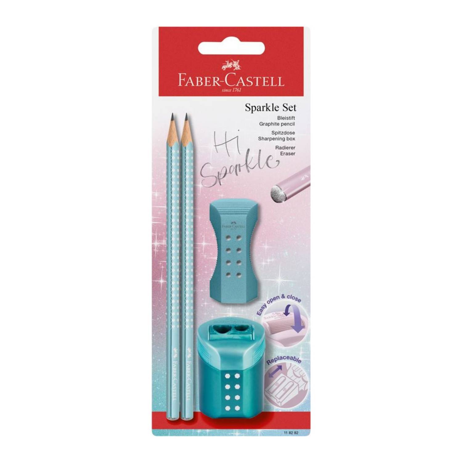 FABER-CASTELL - Schreibset Sparkle Cosmic BK+Acc.-1