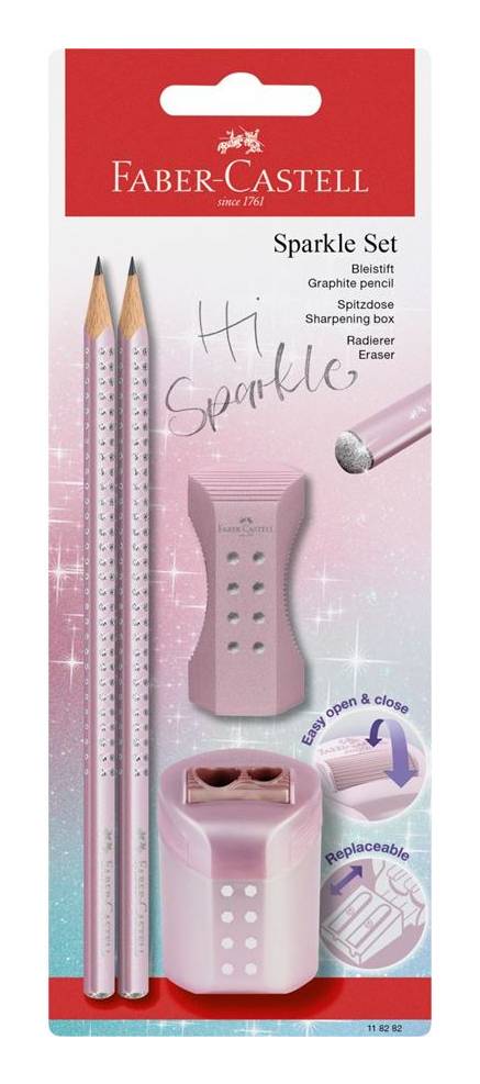 FABER-CASTELL - Schreibset Sparkle Cosmic BK+Acc.-3
