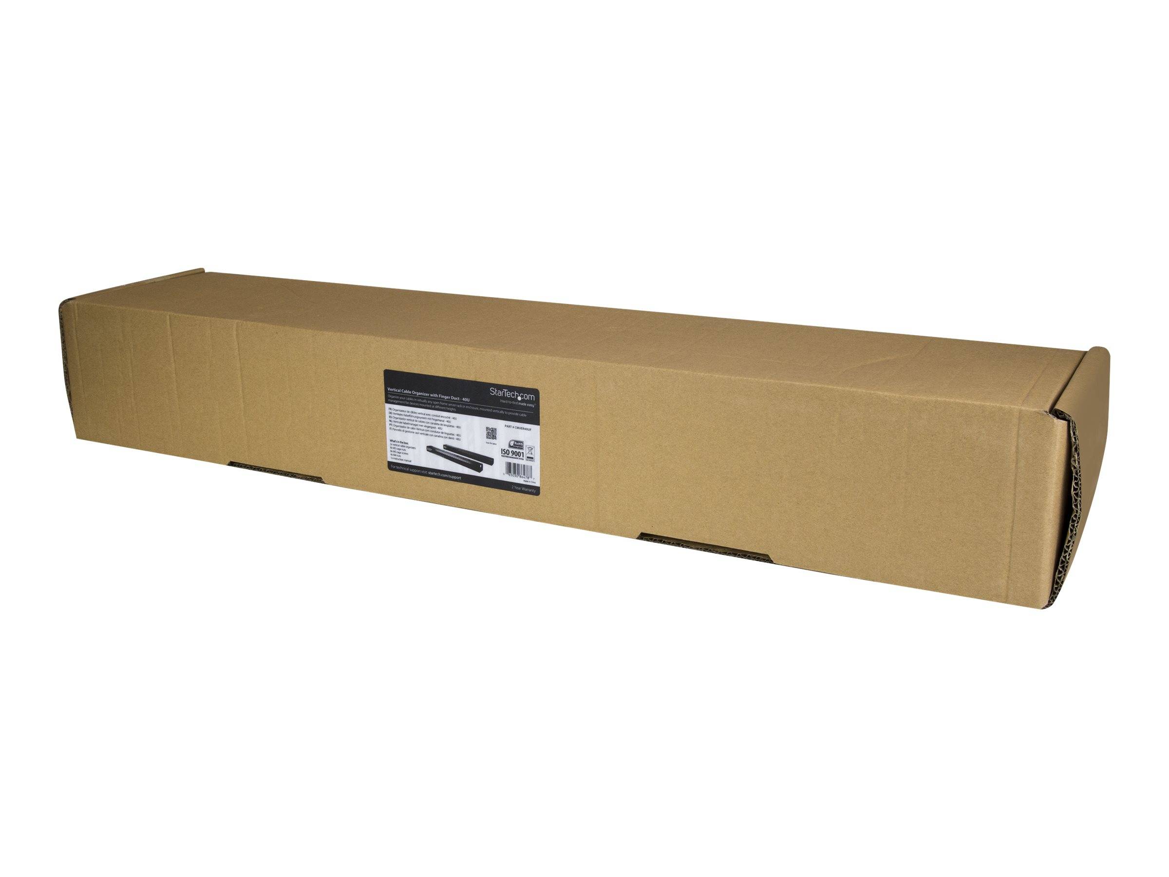 StarTech.com Startech Vertikaler Kabelordner mit Finger Duct-1