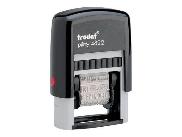 trodat Textstempel printy 4822 selbstfärbend - schwarz TRO4822