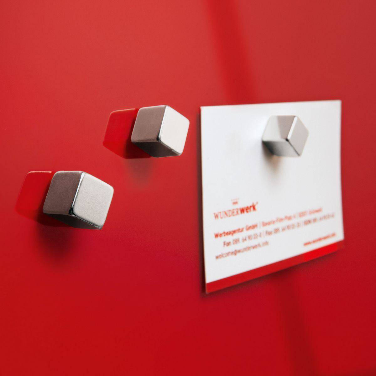 Sigel BA193, Cube, Neodym, Silber, Matte, 10 mm, 10 mm-2