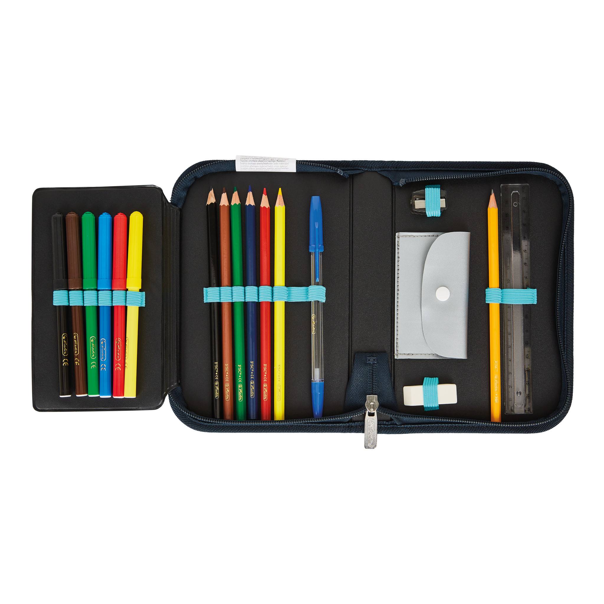 Herlitz Dreamy Unicorn, 19 Stück(e), Mehrfarbig, Navy, Polyester, Muster, 205 mm, 38 mm-2