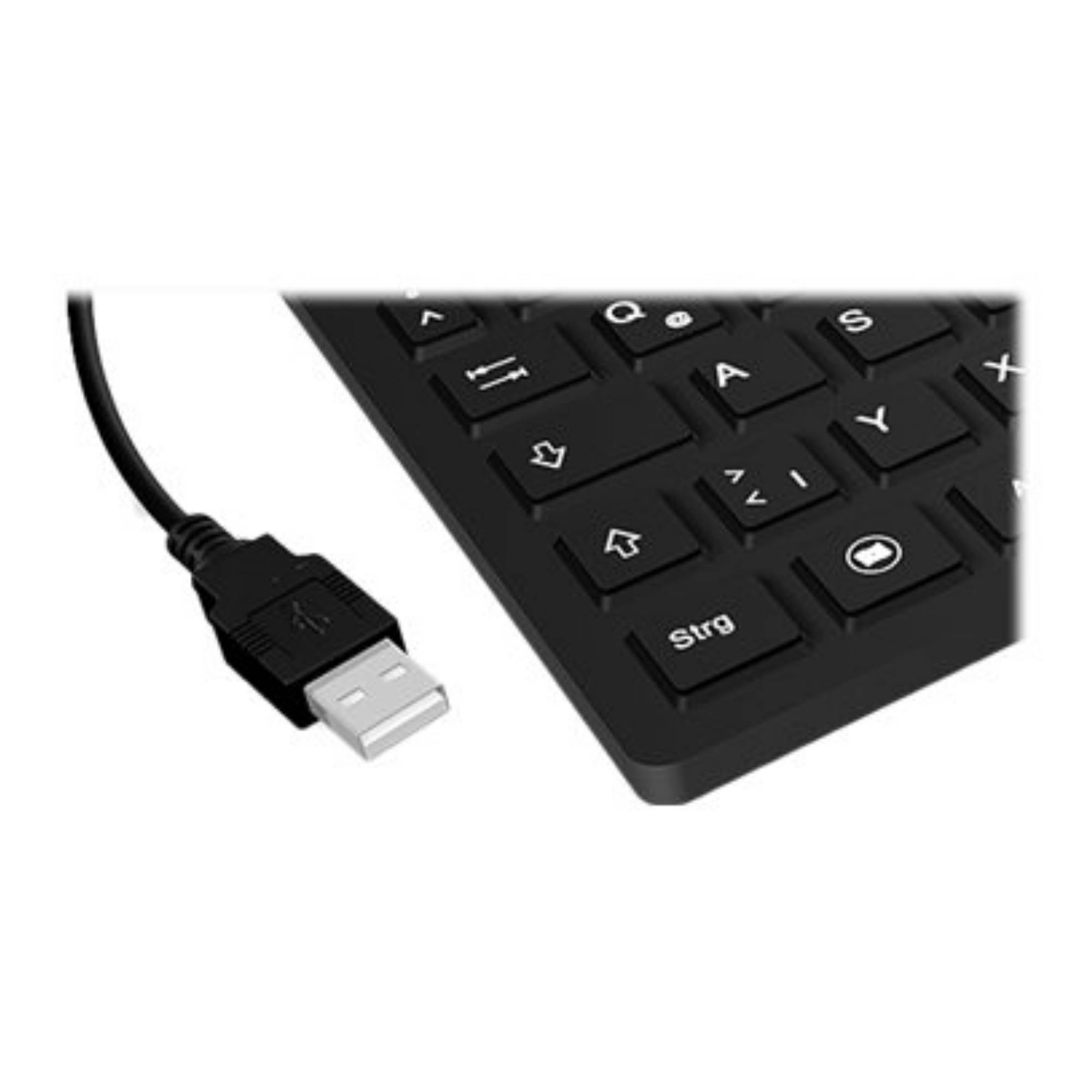 KSK-8030 IN (FR) Industrietastatur, USB, wasserdicht IP 68, schwarz-2