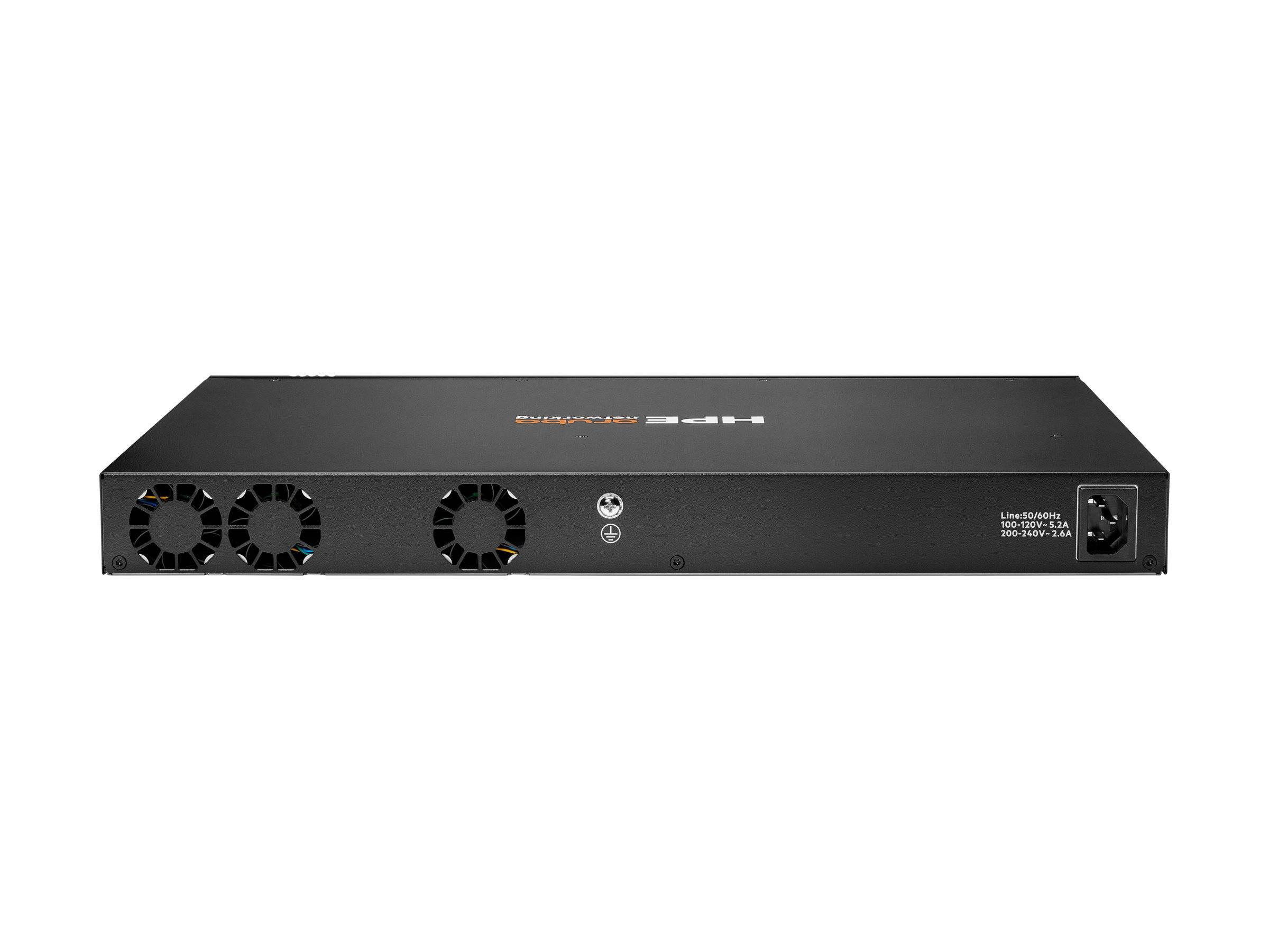 HPE Aruba 6200F 24G Class4 PoE 4SFP+ 370W Switch - Switch - max. Stapelentfernung 10 km - L3 - managed - 24 x 10/100/100-1