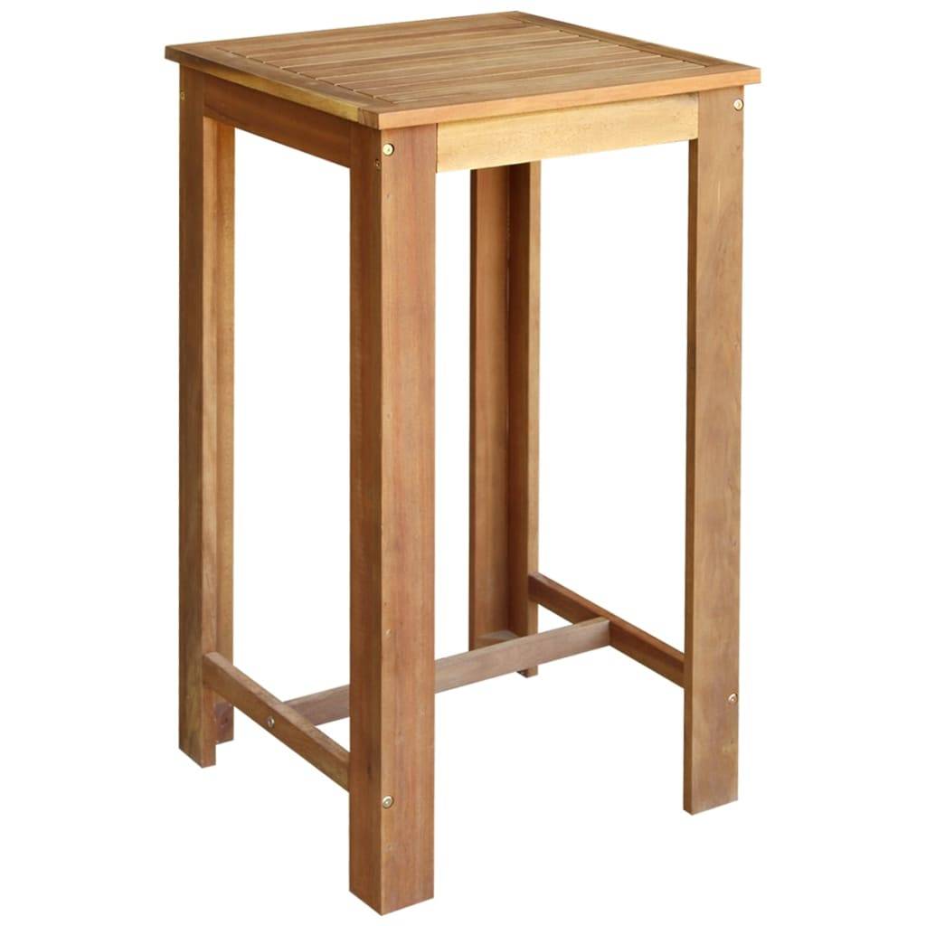 vidaXL Bartisch Massivholz Akazie 60x60x105 cm