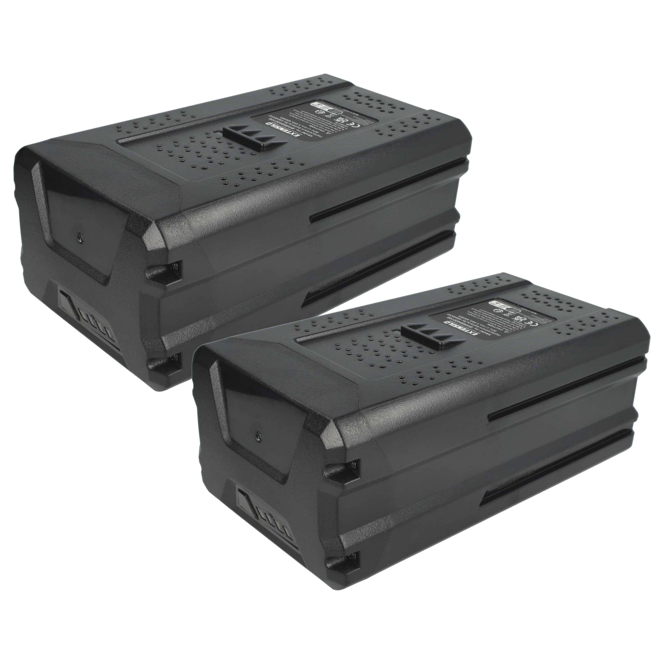 EXTENSILO 2x Akku kompatibel mit Greenworks GD80HT | GD80CS50, GD80LM46SP, GD80LM46SO Akku-Gartengerät Grasschere-0
