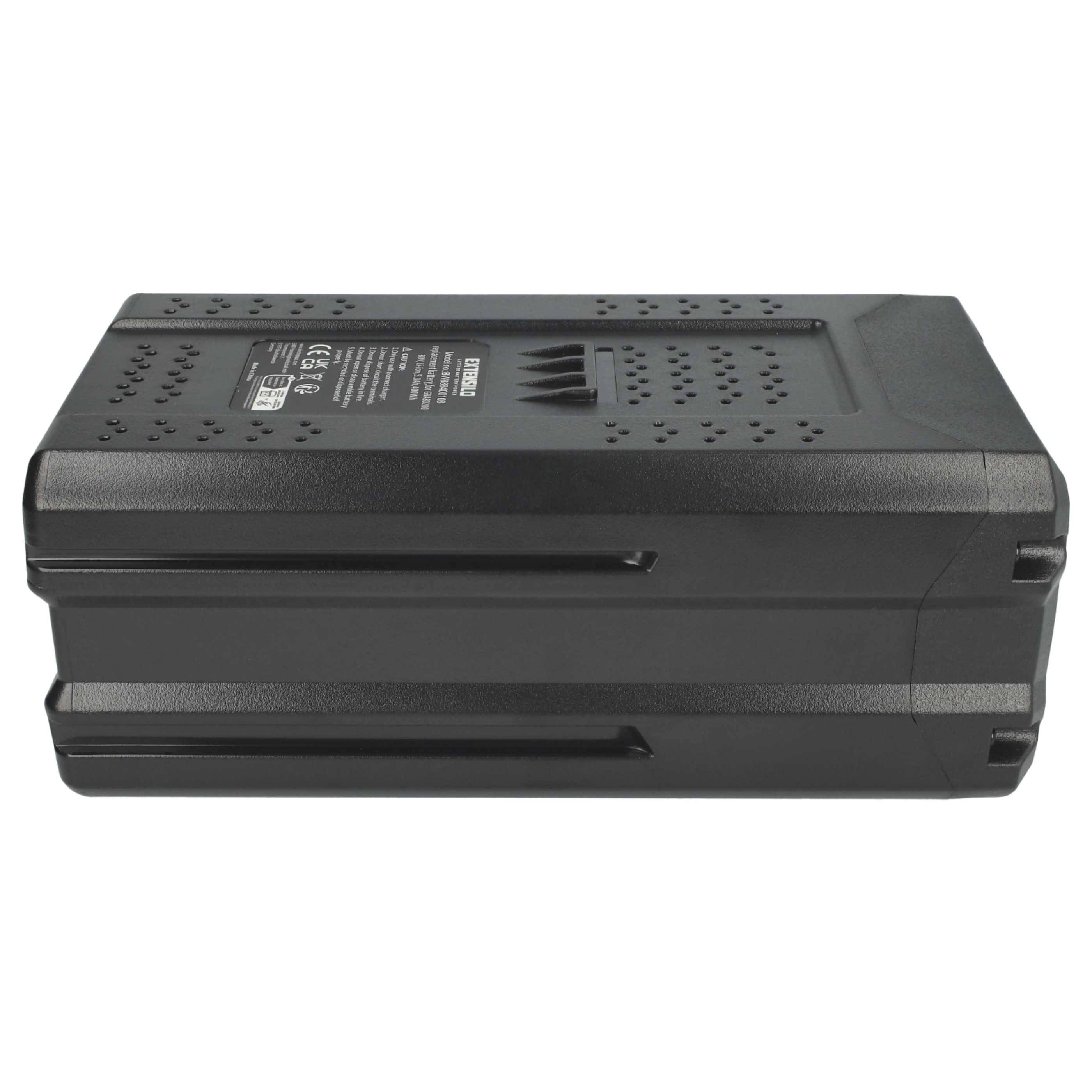 EXTENSILO 2x Akku kompatibel mit Greenworks GD80HT | GD80CS50, GD80LM46SP, GD80LM46SO Akku-Gartengerät Grasschere-1