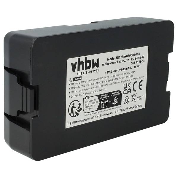 vhbw Akku Ersatz für McCulloch 5902142-03 | 5902142-04, 590 81 01-01, 590 21 42-03, 590 21 42-04 für Rasenroboter
