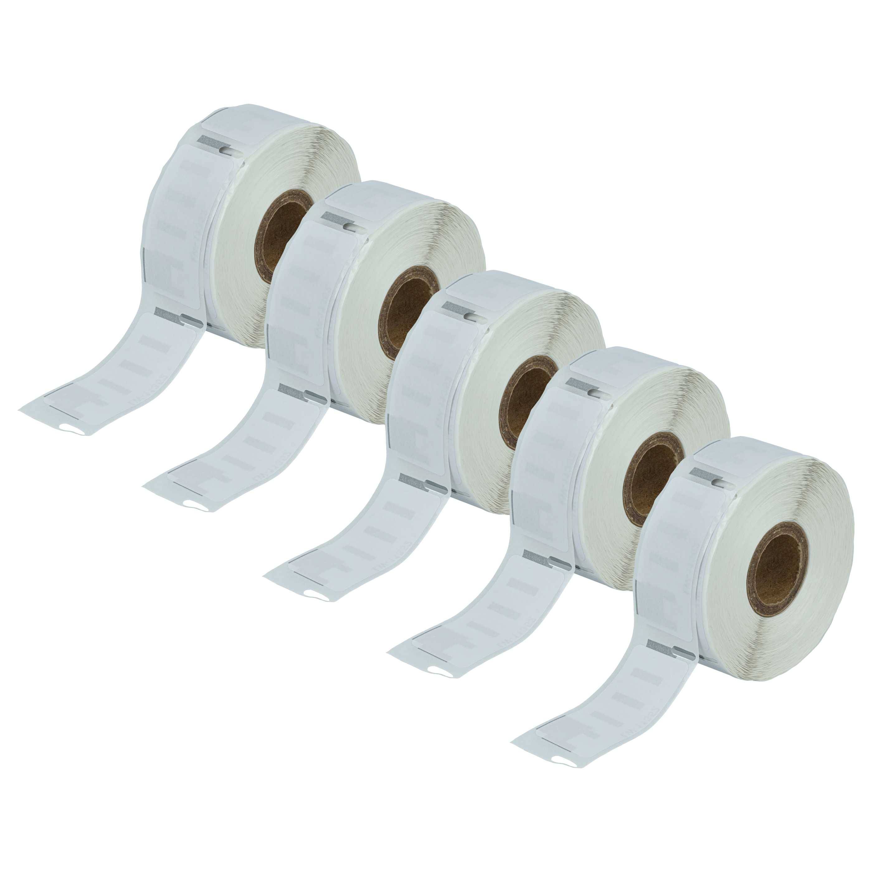 vhbw 5x Etiketten-Rolle 25mm x 54mm (500 Etiketten) Ersatz für Dymo 11352 für Etiketten-Drucker-0