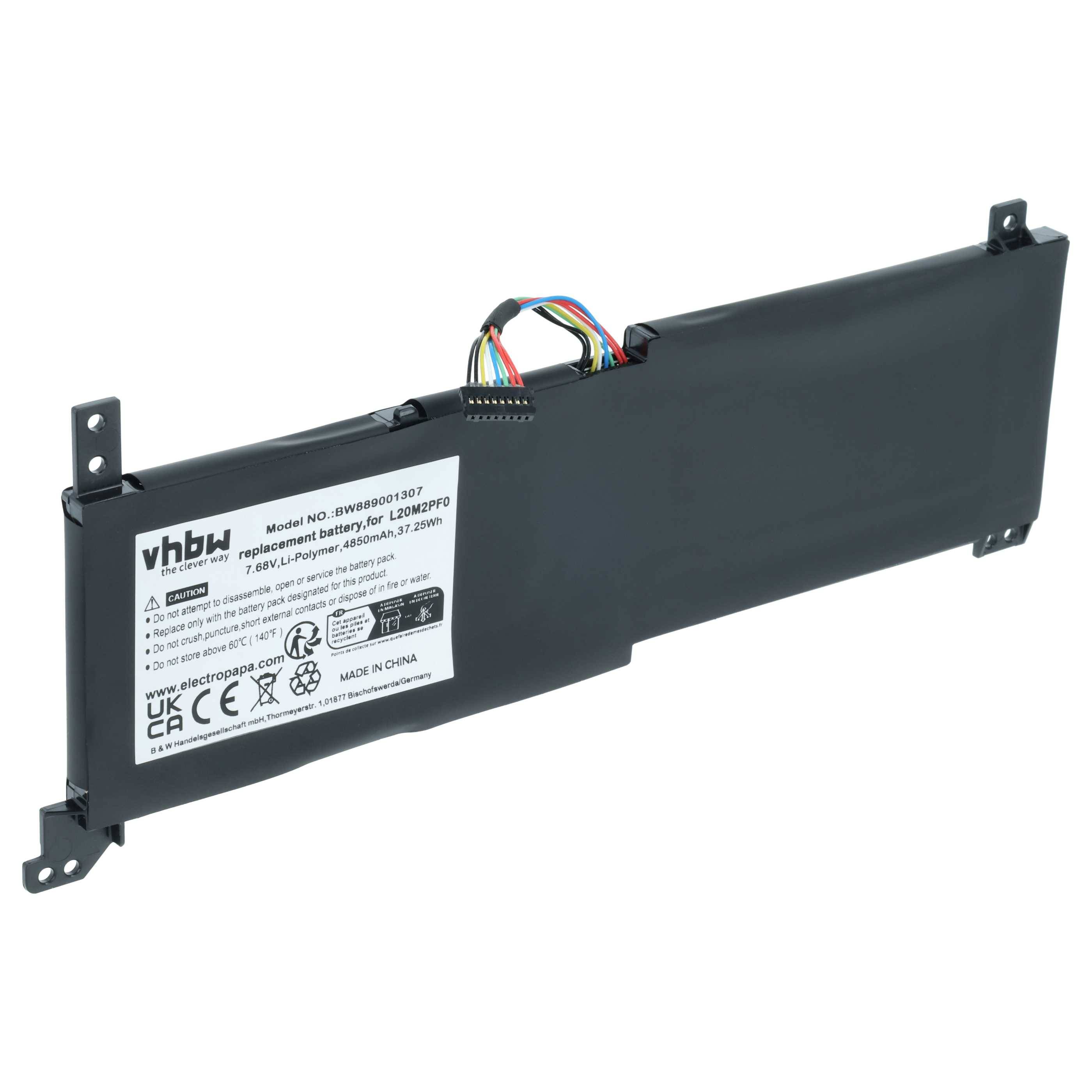 vhbw Akku kompatibel mit Lenovo V15 G2-ITL (82KB0033GE) | V15 G2-ITL (82KB0036GE) Notebook (4850 mAh, 7,68 V-0