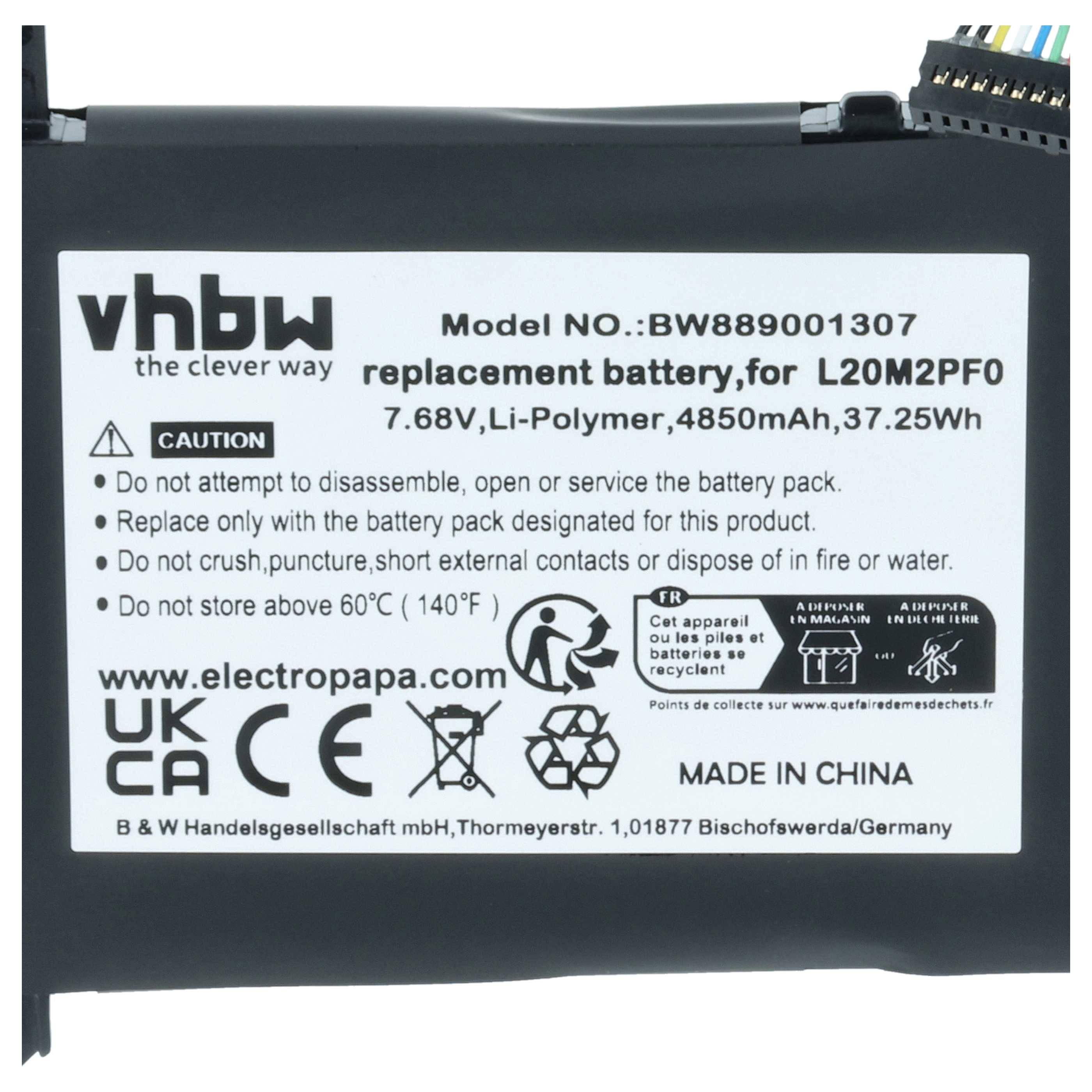 vhbw Akku kompatibel mit Lenovo V15 G2-ITL (82KB0033GE) | V15 G2-ITL (82KB0036GE) Notebook (4850 mAh, 7,68 V-3