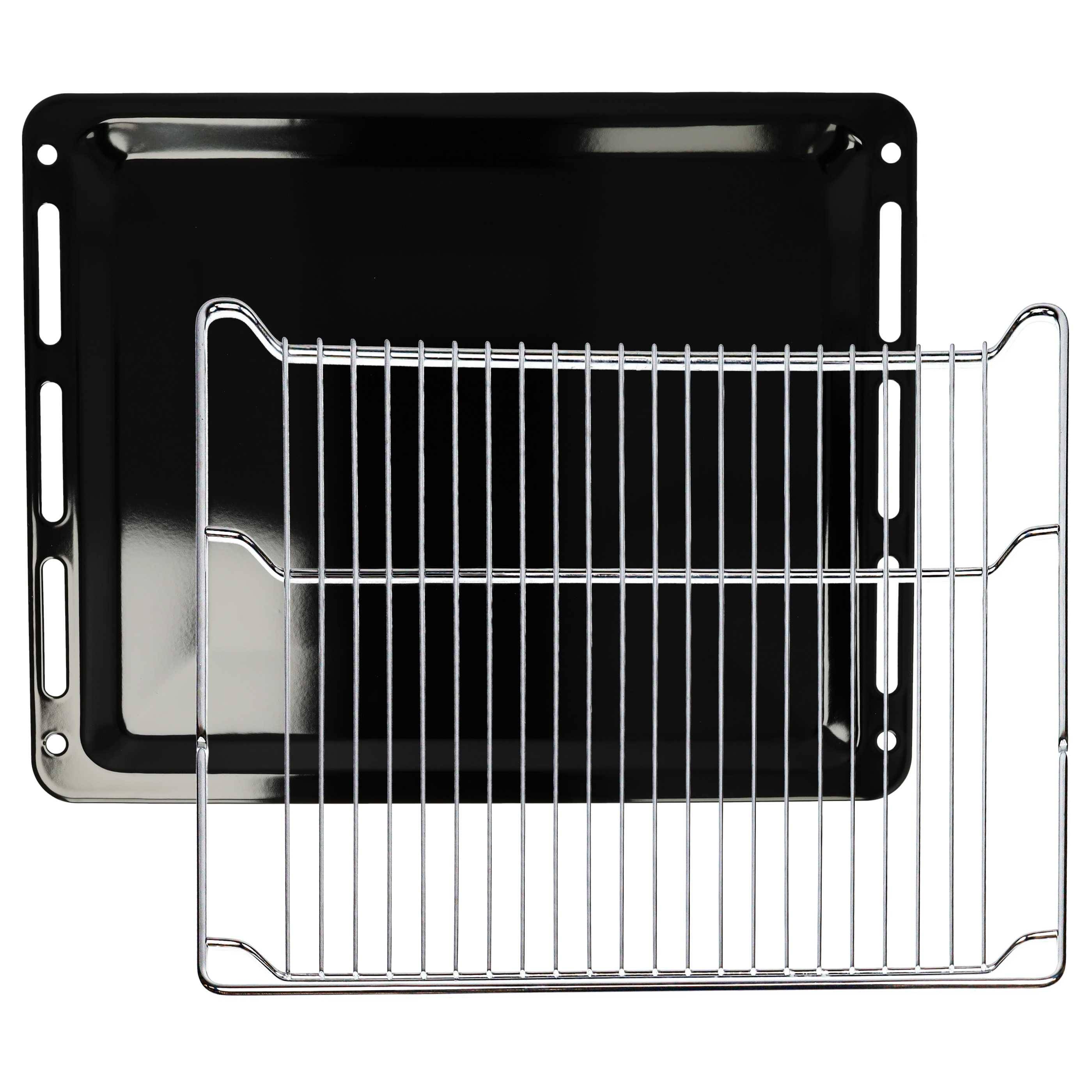 vhbw 1x Backblech, 1x Gitterrost (2-tlg. Set) kompatibel mit Siemens HS636GDS1/05, HS636GDS1/01 Backöfen - 45,5 x 36,1 /-0