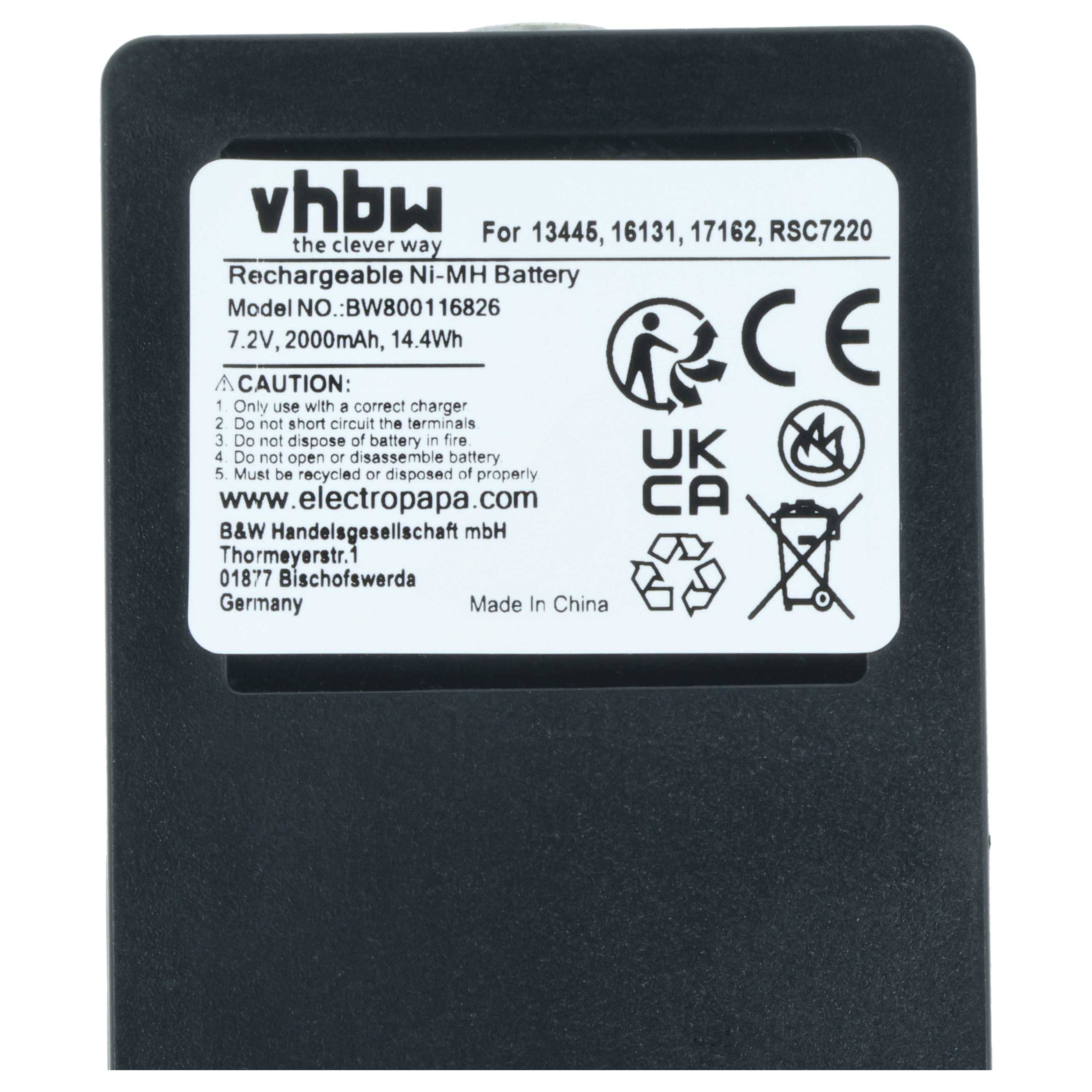 vhbw Akku Ersatz für Palfinger Scanreco IM6024 | 708031757, RSC7220 für Industrie-Funkfernsteuerung Fernbedienung (2000-2