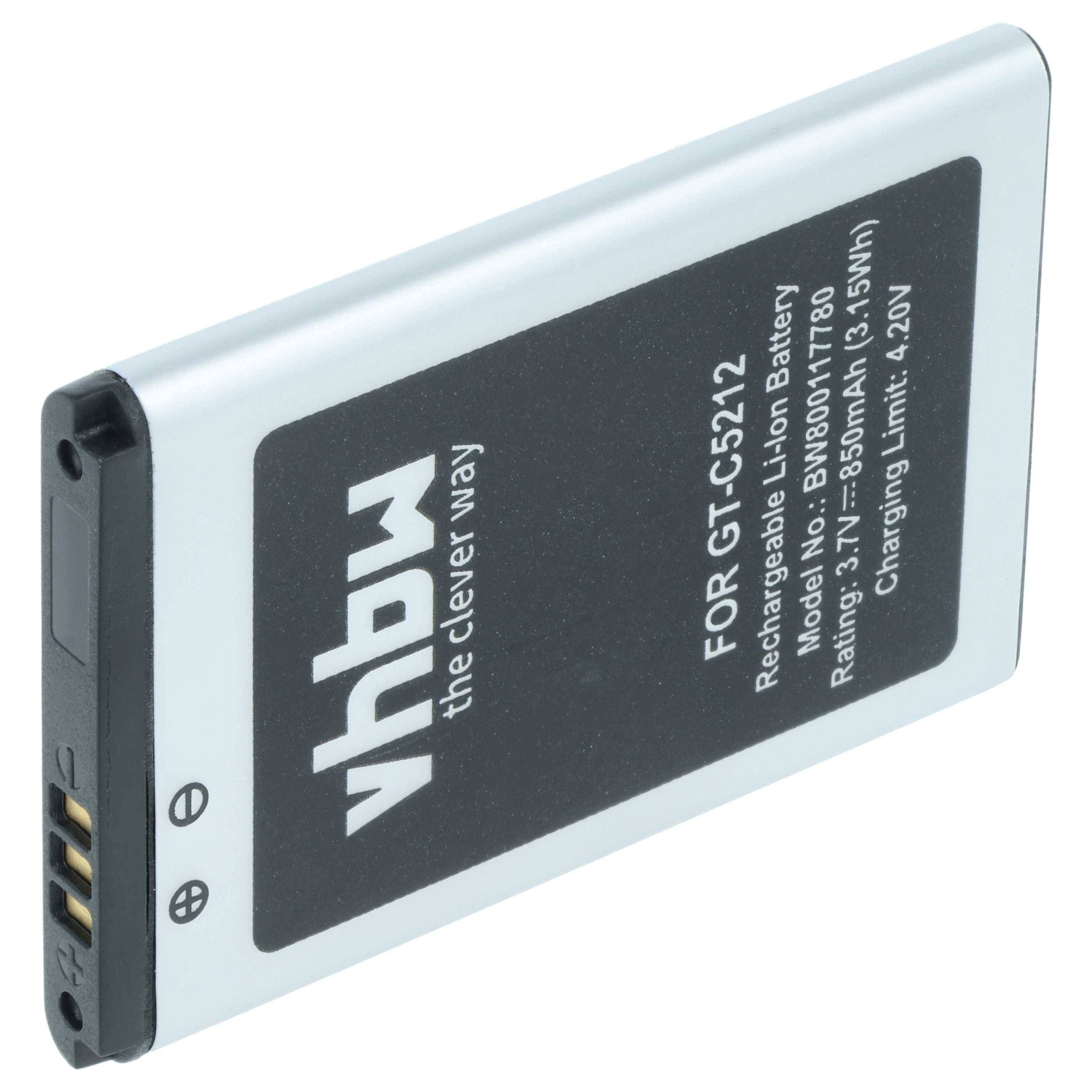 vhbw Akku kompatibel mit Samsung SGH-E1310 | SGH-E1170, SGH-E1130, SGH-E1150i, SGH-E1150 Handy Smartphone Telefon (850-0