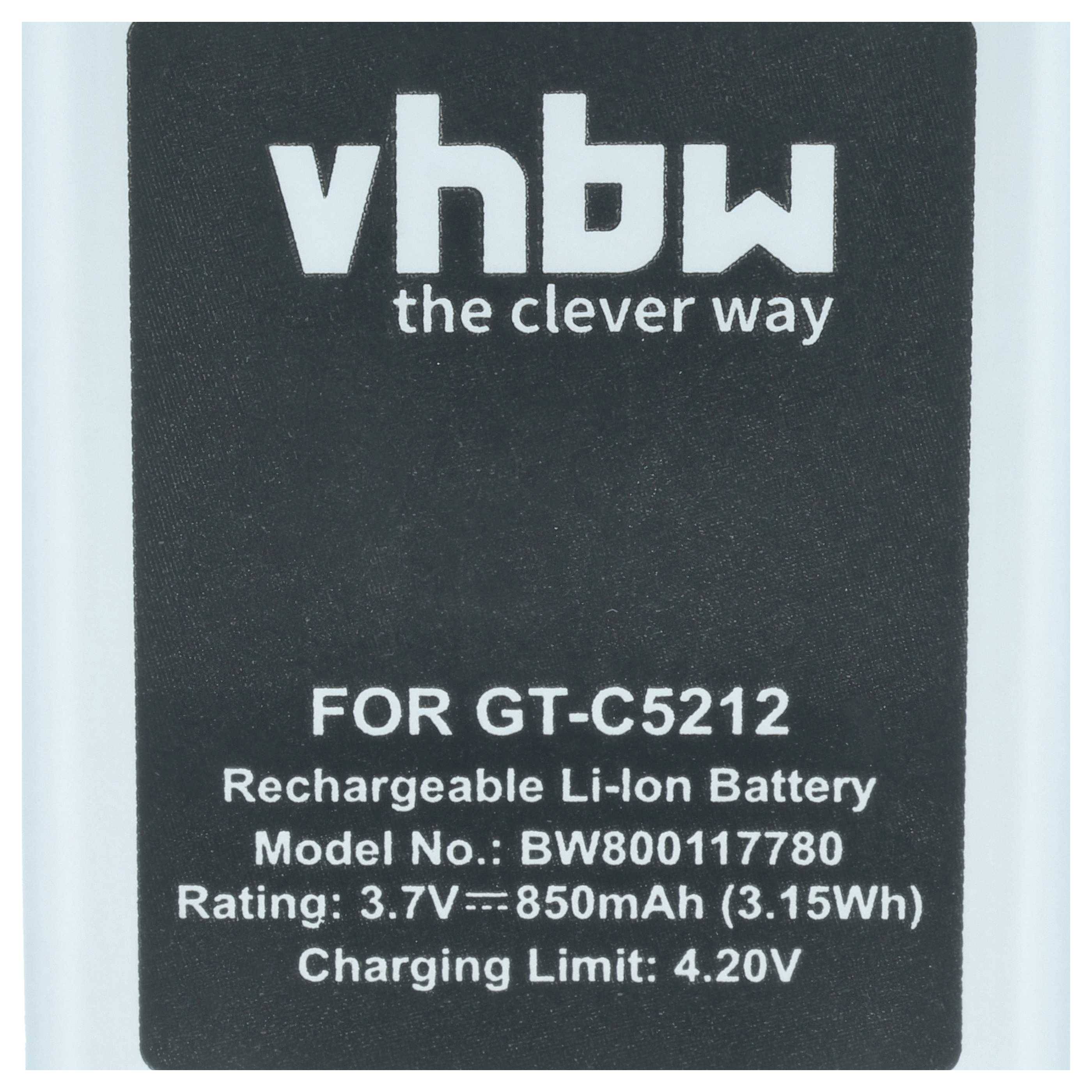 vhbw Akku kompatibel mit Samsung SGH-E1310 | SGH-E1170, SGH-E1130, SGH-E1150i, SGH-E1150 Handy Smartphone Telefon (850-3