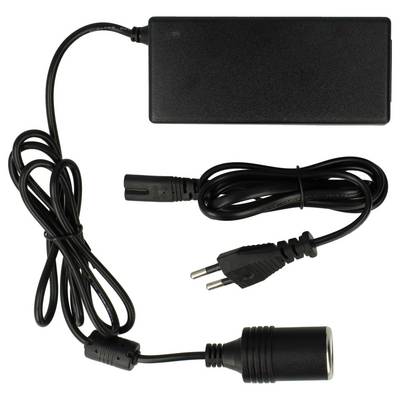 vhbw Netzadapter Eurostecker auf Zigarettenanzünder-Buchse kompatibel mit Dometic Waeco CoolFreeze CF16 Kühlbox mit-0