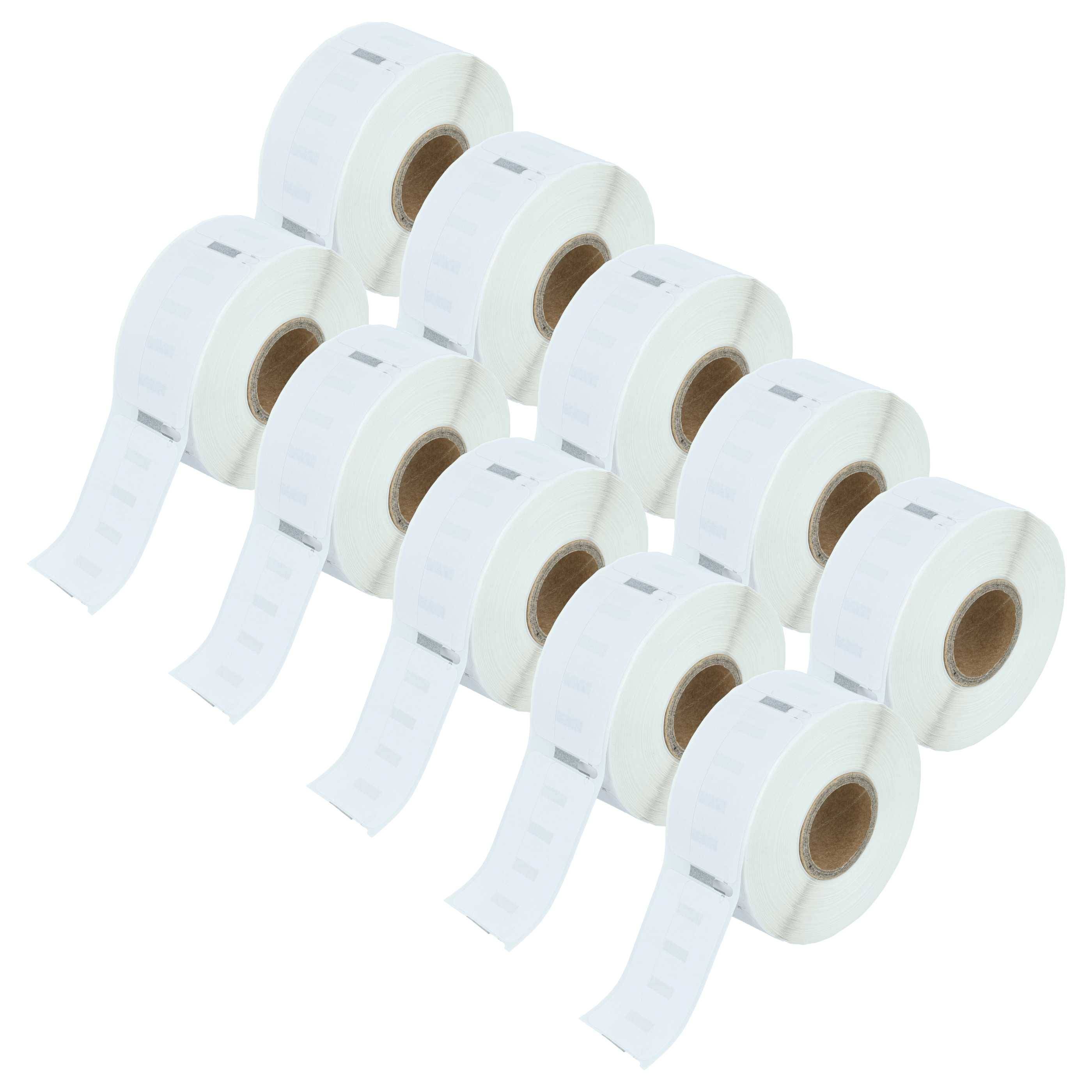 vhbw 10x Etiketten-Rolle 19mm x 51mm (220 Etiketten) Ersatz für Dymo 11355 für Etiketten-Drucker-0