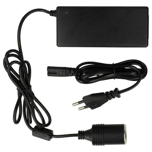 vhbw Netzadapter Eurostecker auf Zigarettenanzünder-Buchse kompatibel mit Campingaz Powerbox Plus 36L Kühlbox mit