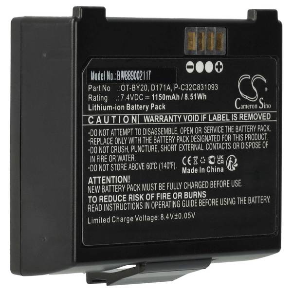 vhbw Akku kompatibel mit Epson Mobilink TM-P20II | Drucker Kopierer Scanner Etiketten-Drucker (1150 mAh, 7,4 V, Li-Ion)