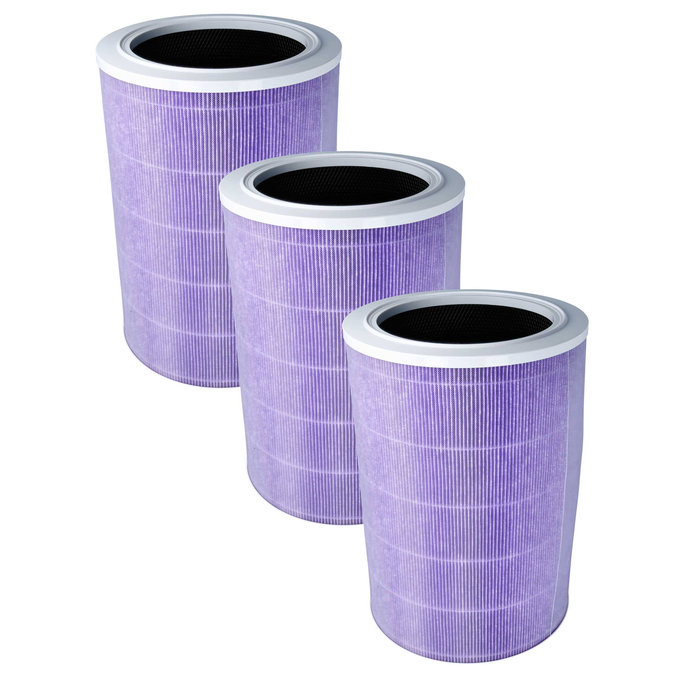 vhbw 3x HEPA Filter kompatibel mit Xiaomi Mi Air Purifier 2H Luftreiniger | Ersatz-Filter mit integriertem-0