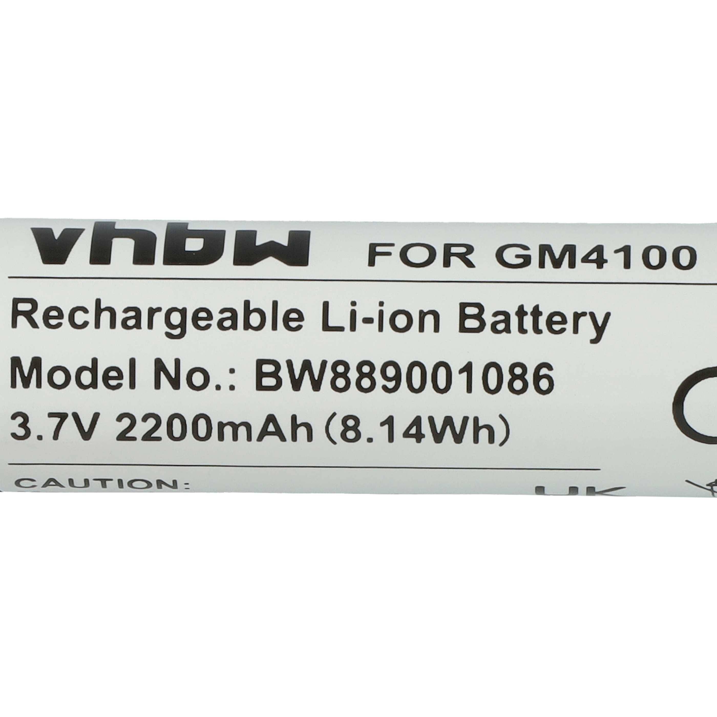 vhbw Akku kompatibel mit Datalogic Gryphon GBT4400 | GBT4430, GM4100, GM4400, GM4430 Barcodescanner POS (2200mAh, 3,7V-3
