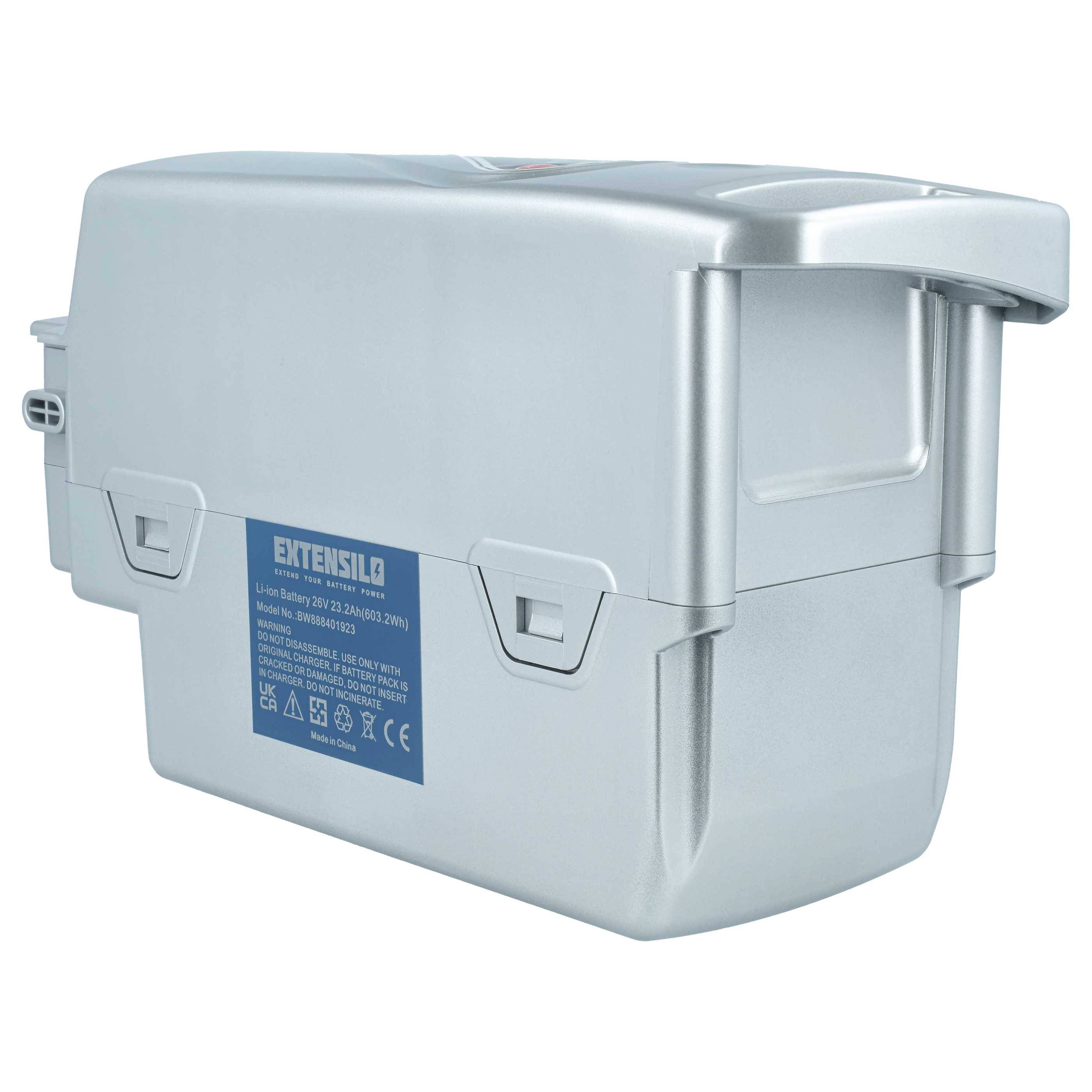 EXTENSILO Akku kompatibel mit Flyer S Urban 26" | Urban 28", Tour 28", X-C 26", XT 28" E-Bike (23,2 Ah, 25,2 V, Li-Ion)-2