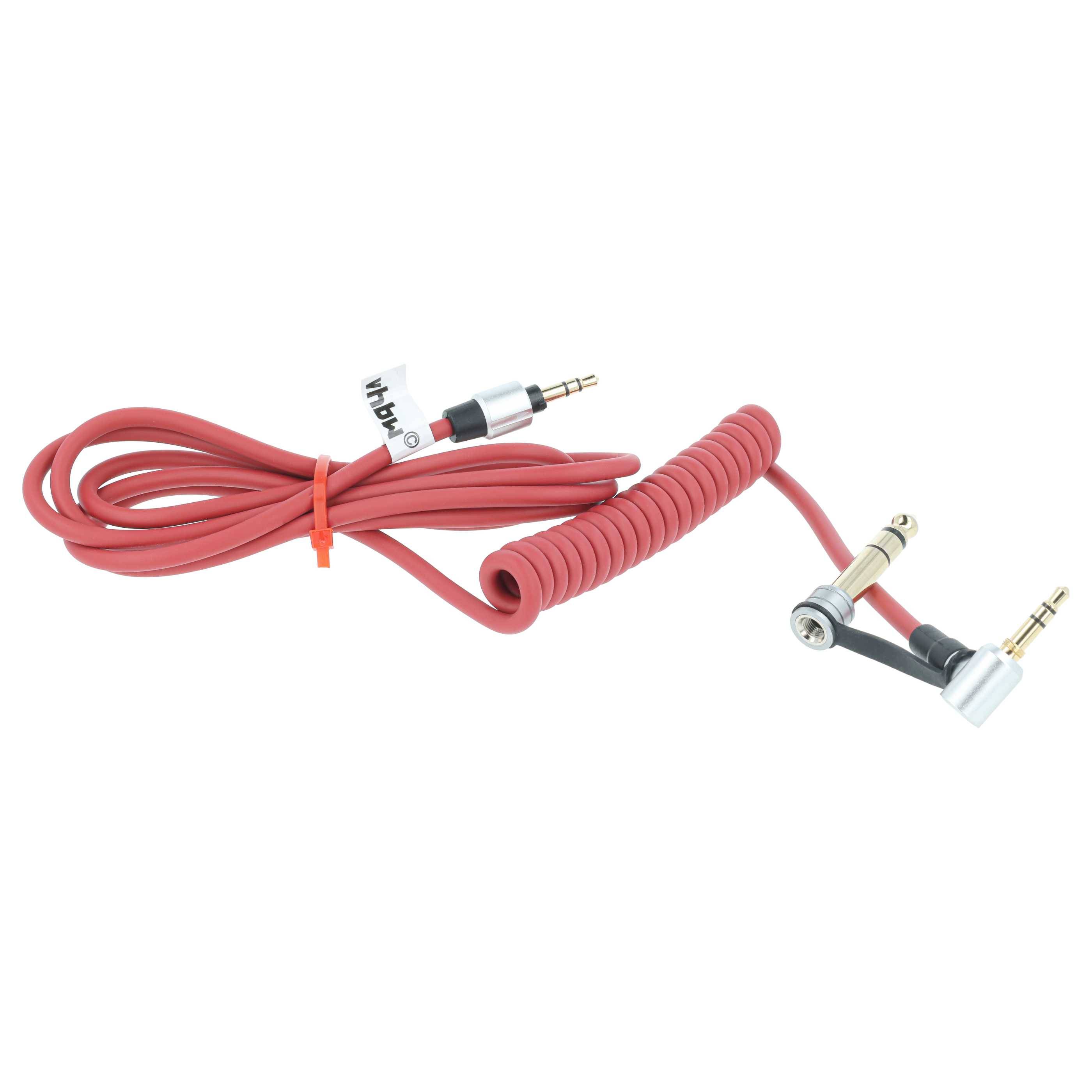 vhbw Audio AUX Kabel kompatibel mit Monster Beats by Dr. Dre Solo HD | Solo RED Kopfhörer - Audiokabel 3,5 mm-3