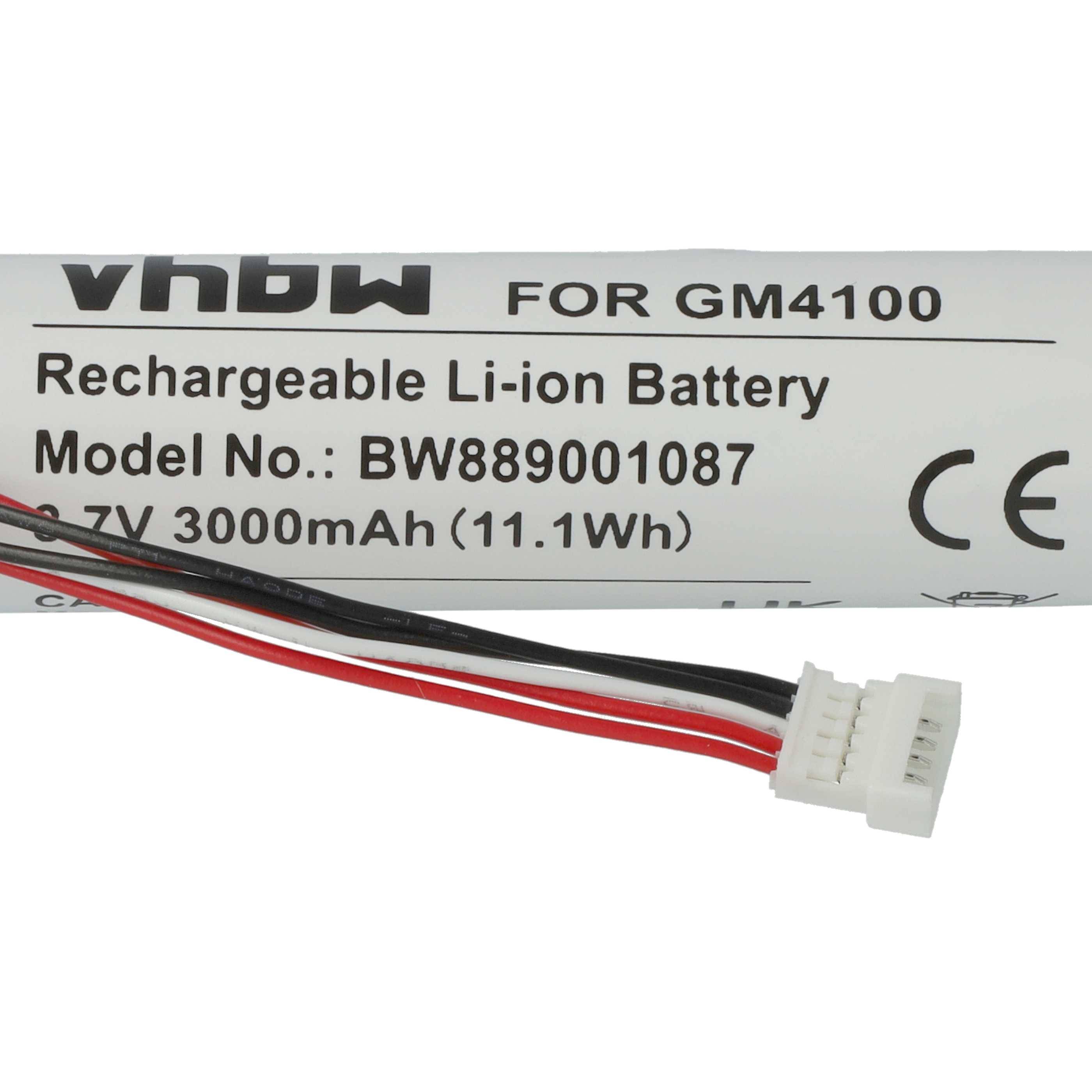 vhbw Akku kompatibel mit Datalogic Gryphon GBT4430 | GBT4400, GM4100, GM4100-BK-910 Barcodescanner POS (3000 mAh, 3,7 V-3