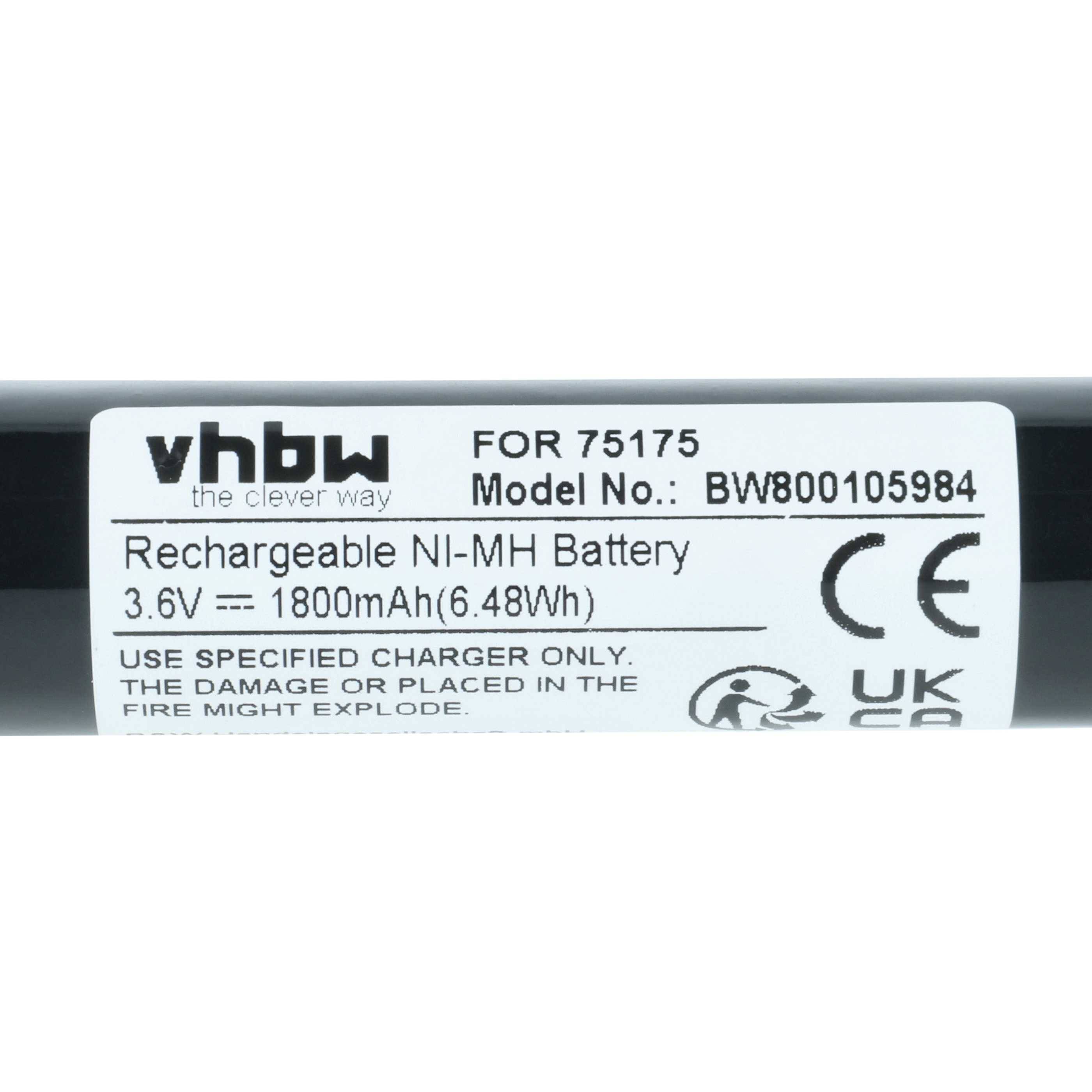 vhbw Akku kompatibel mit Pelican Streamlight 76501 | 76502, 76514, 76521, 76522, 76317, 76500 Taschenlampe Kopflampe-2