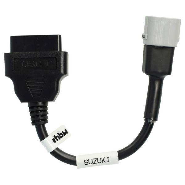 vhbw OBD Adapter 6 Pin auf OBD2 16Pin kompatibel mit Suzuki SV 650 (2003 - 2019), UH 125 (2007 - 2019), UH 200 (2007 -