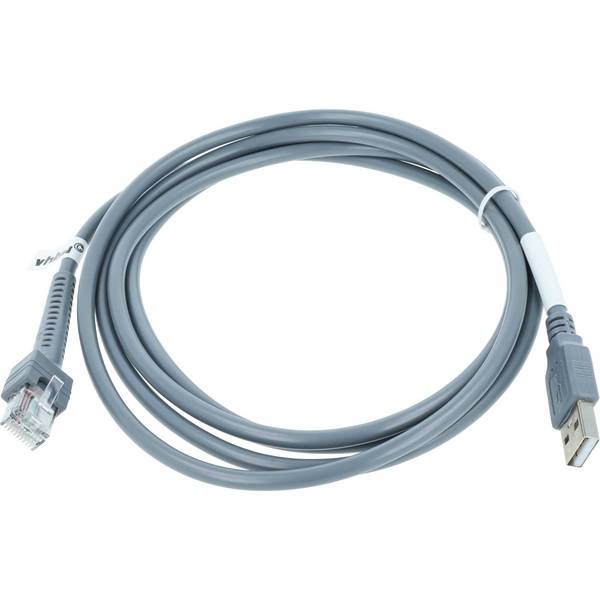 vhbw Datenkabel USB 2.0 Stecker auf RJ45 Stecker kompatibel mit Zebra DS2208, DS3400, DS3408, DS3508, DS3578