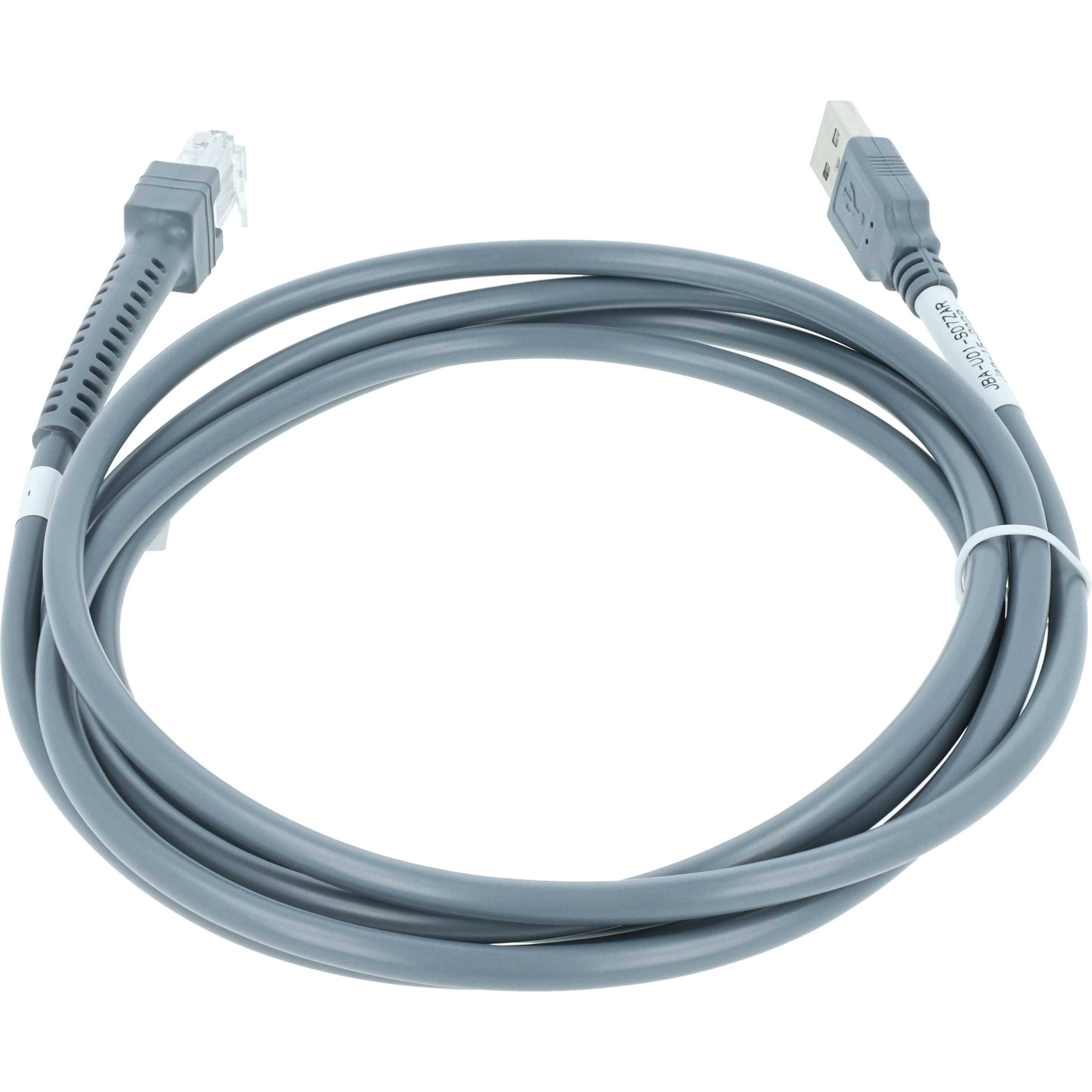 vhbw Datenkabel USB 2.0 Stecker auf RJ45 Stecker kompatibel mit Zebra DS2208, DS3400, DS3408, DS3508, DS3578-1