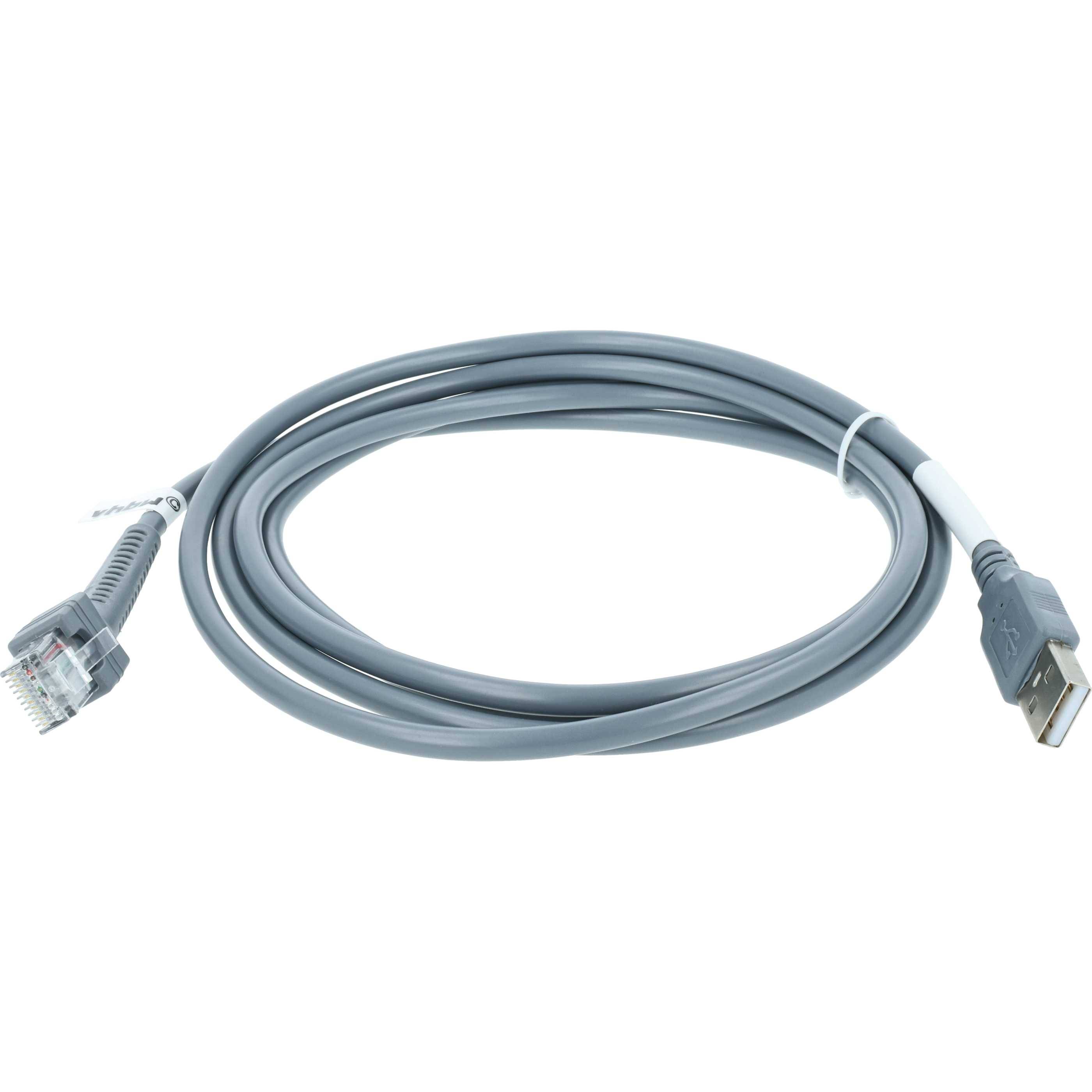 vhbw Datenkabel USB 2.0 Stecker auf RJ45 Stecker kompatibel mit Zebra DS2208, DS3400, DS3408, DS3508, DS3578-2