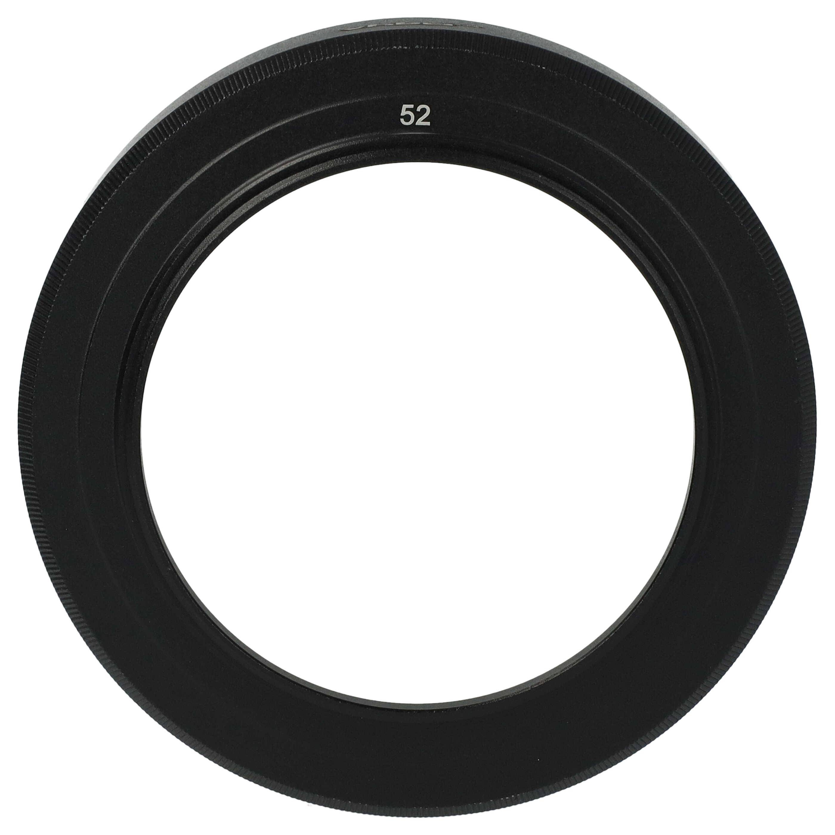 vhbw Gegenlichtblende für 52mm Objektiv | Rund, 7,2 cm, matt-schwarz-0