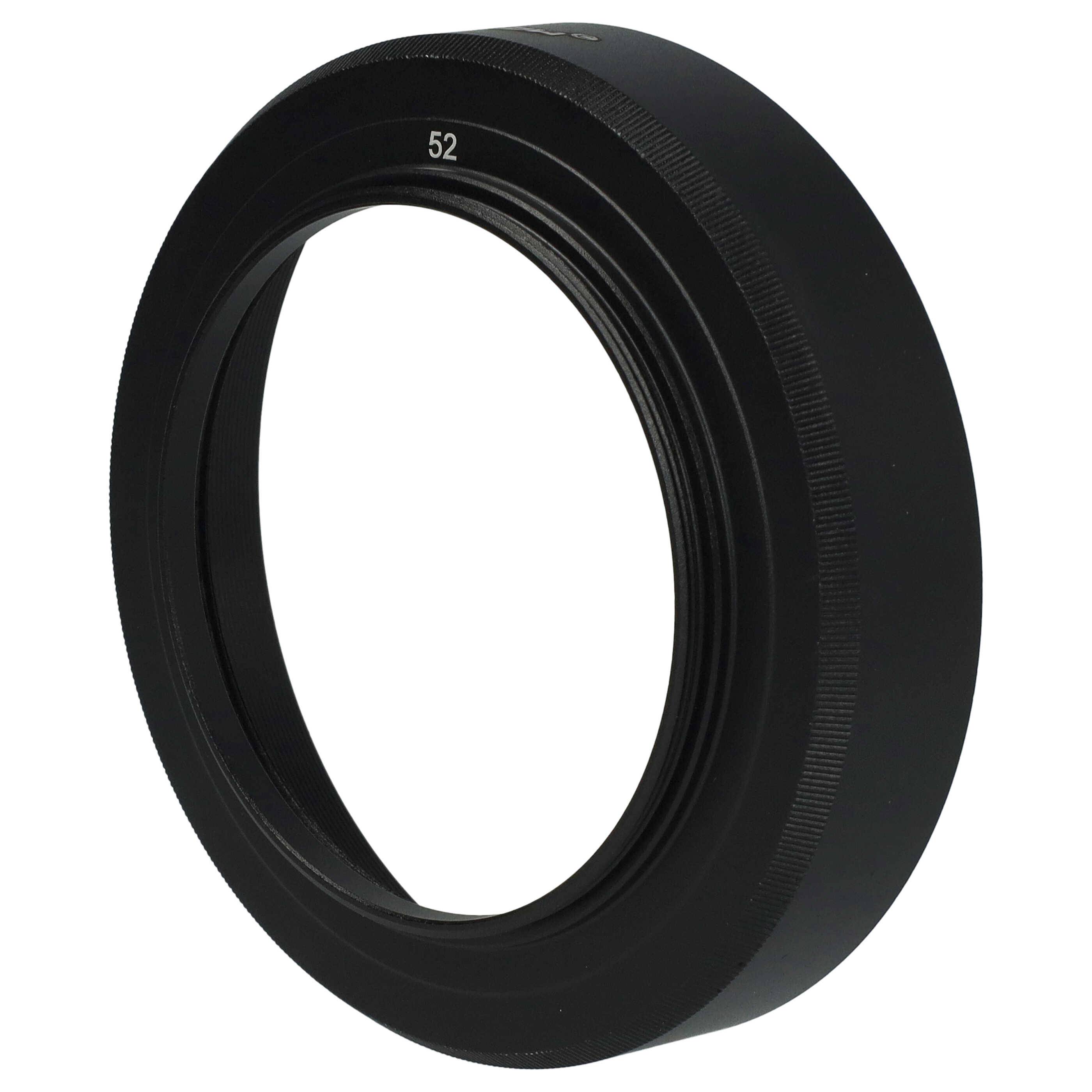 vhbw Gegenlichtblende für 52mm Objektiv | Rund, 7,2 cm, matt-schwarz-1