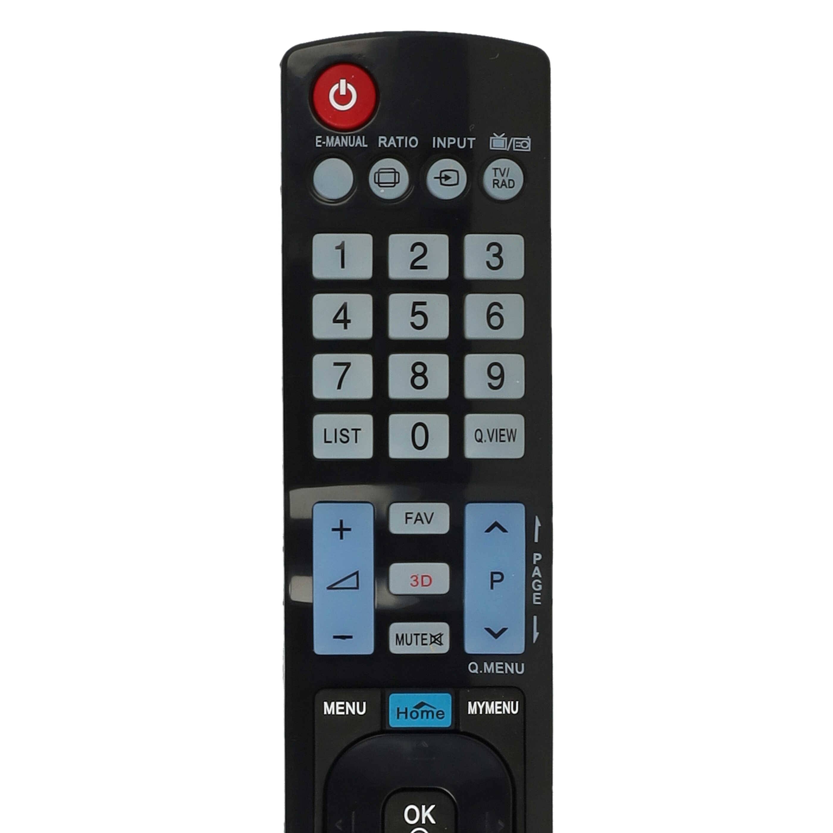 vhbw Fernbedienung kompatibel mit LG 32LM6200 | 42LM7600, 42LM6700, 42LM6410, 42LM6200, 32LM6400, 32LM6410 Fernseher, TV-4