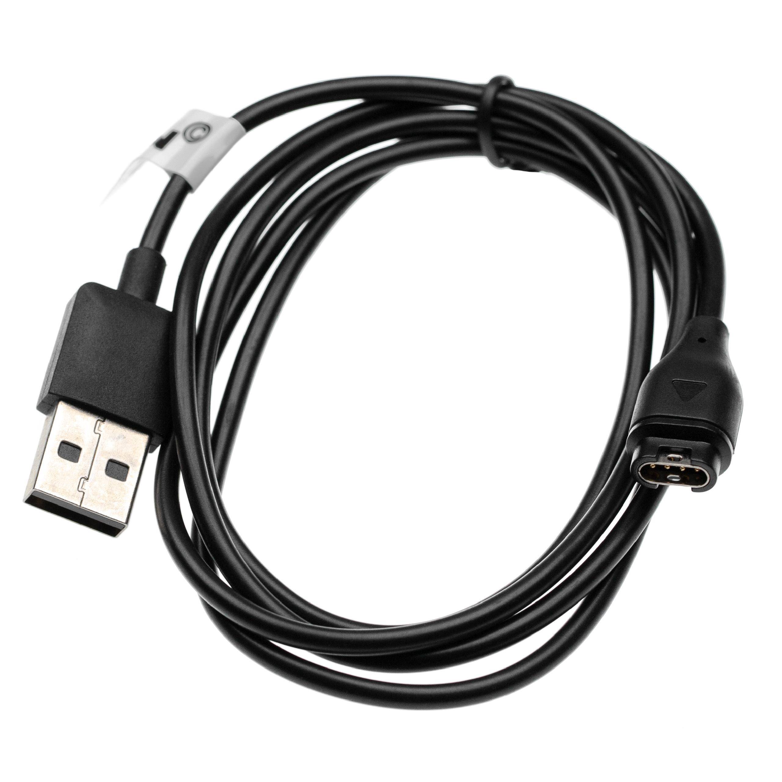 vhbw USB Ladekabel kompatibel mit Garmin Vivoactive 3 | 4, 3 Music, 3 Trainer, 4S Smartwatch, Fitnesstracker --0