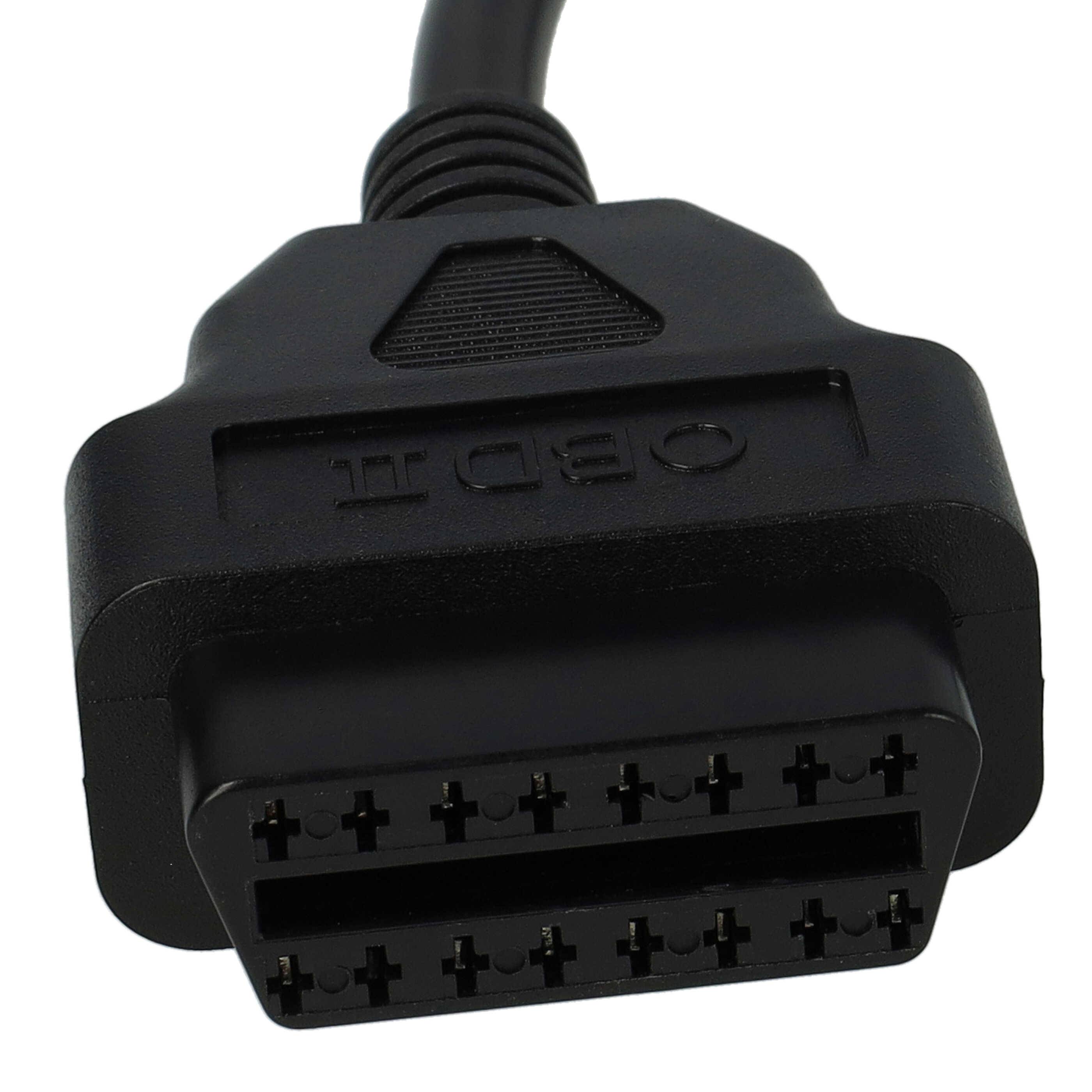 vhbw OBD Adapter OBD2 4Pin auf OBD2 16Pin kompatibel mit Suzuki TL 1000 S / R (1997 - 2000) Motorrad, Roller - 30 cm-4
