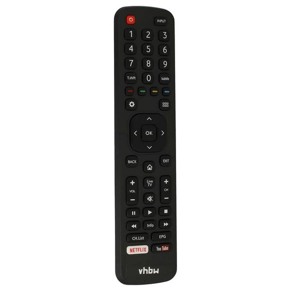 vhbw Fernbedienung kompatibel mit Hisense 32K3110W | 40K3110PW, 55K321UW, 50K3110PW, 50K321UW, 40K321UW Fernseher, TV -