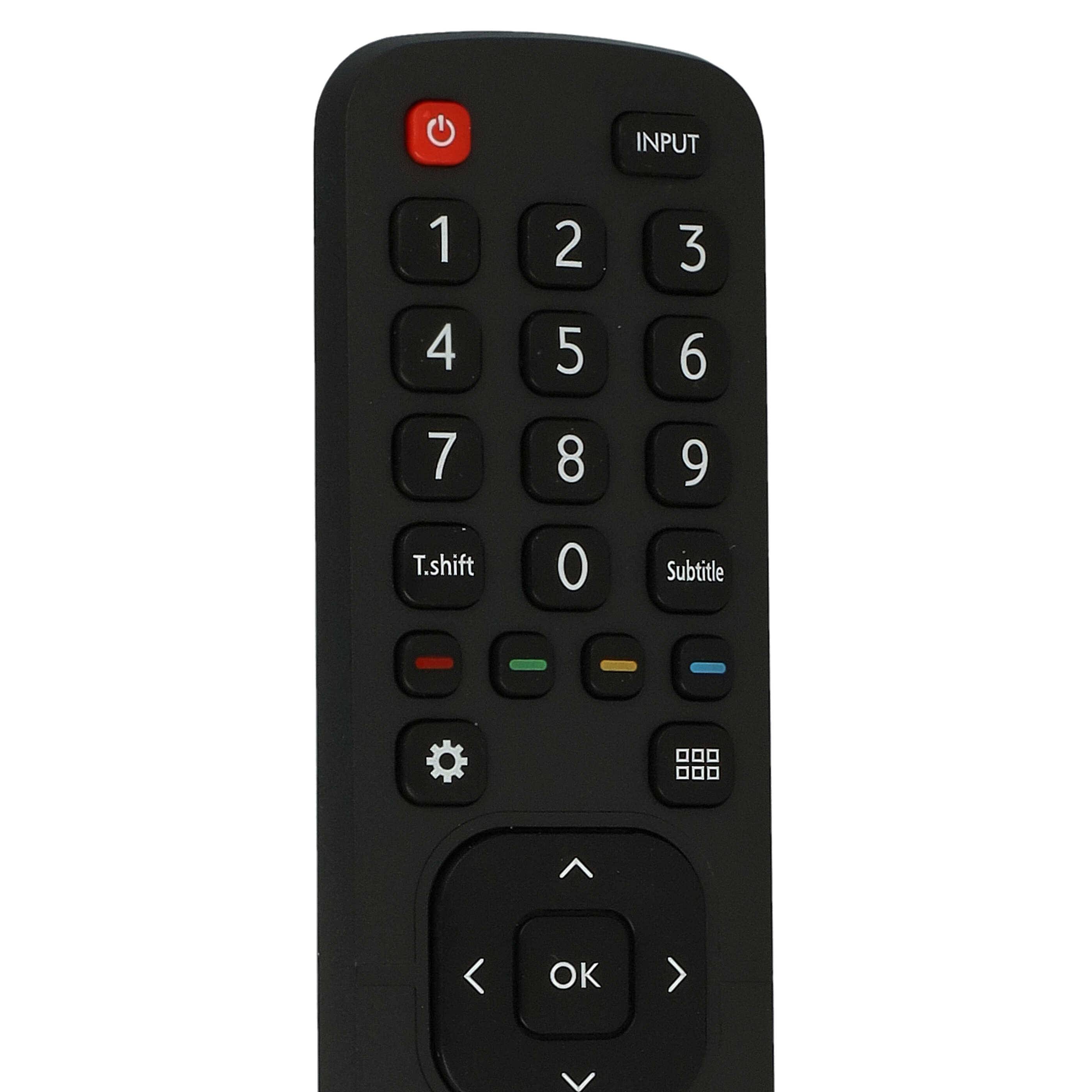 vhbw Fernbedienung kompatibel mit Hisense 32K3110W | 40K3110PW, 55K321UW, 50K3110PW, 50K321UW, 40K321UW Fernseher, TV --4