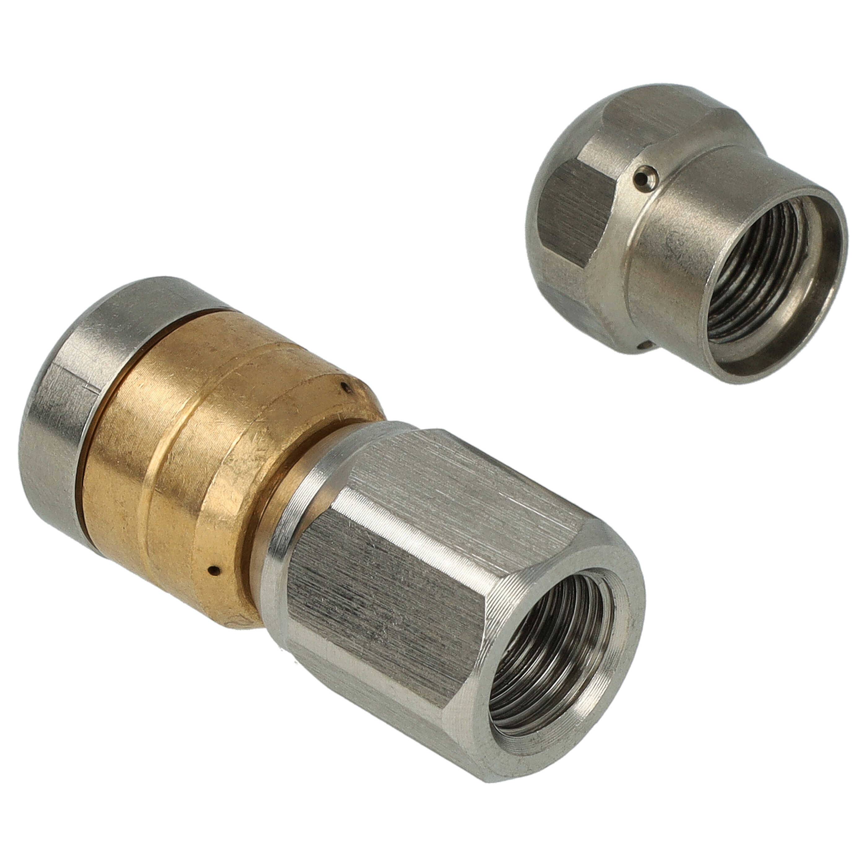 vhbw 2x Rohrreinigungsdüsen kompatibel mit Kärcher , K5 Home, K6 Home, K7 Home Hochdruckreiniger - 1/8 Zoll, Starr +-2