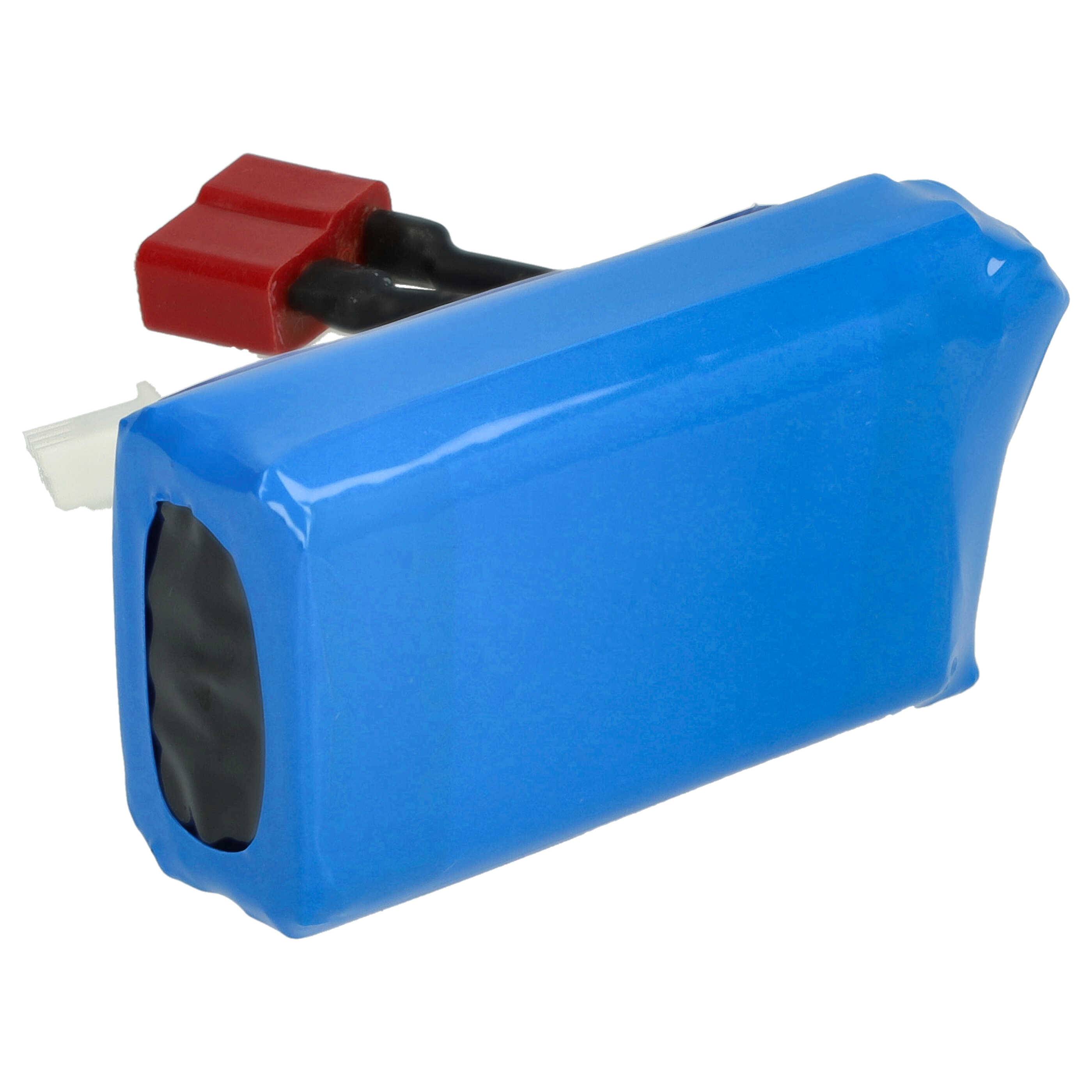 vhbw Akku kompatibel mit T-System AWG16 Stecker für Modellbau z.B. Racing Car, Helikopter, Flugzeug (1200mAh, 7,4V-2