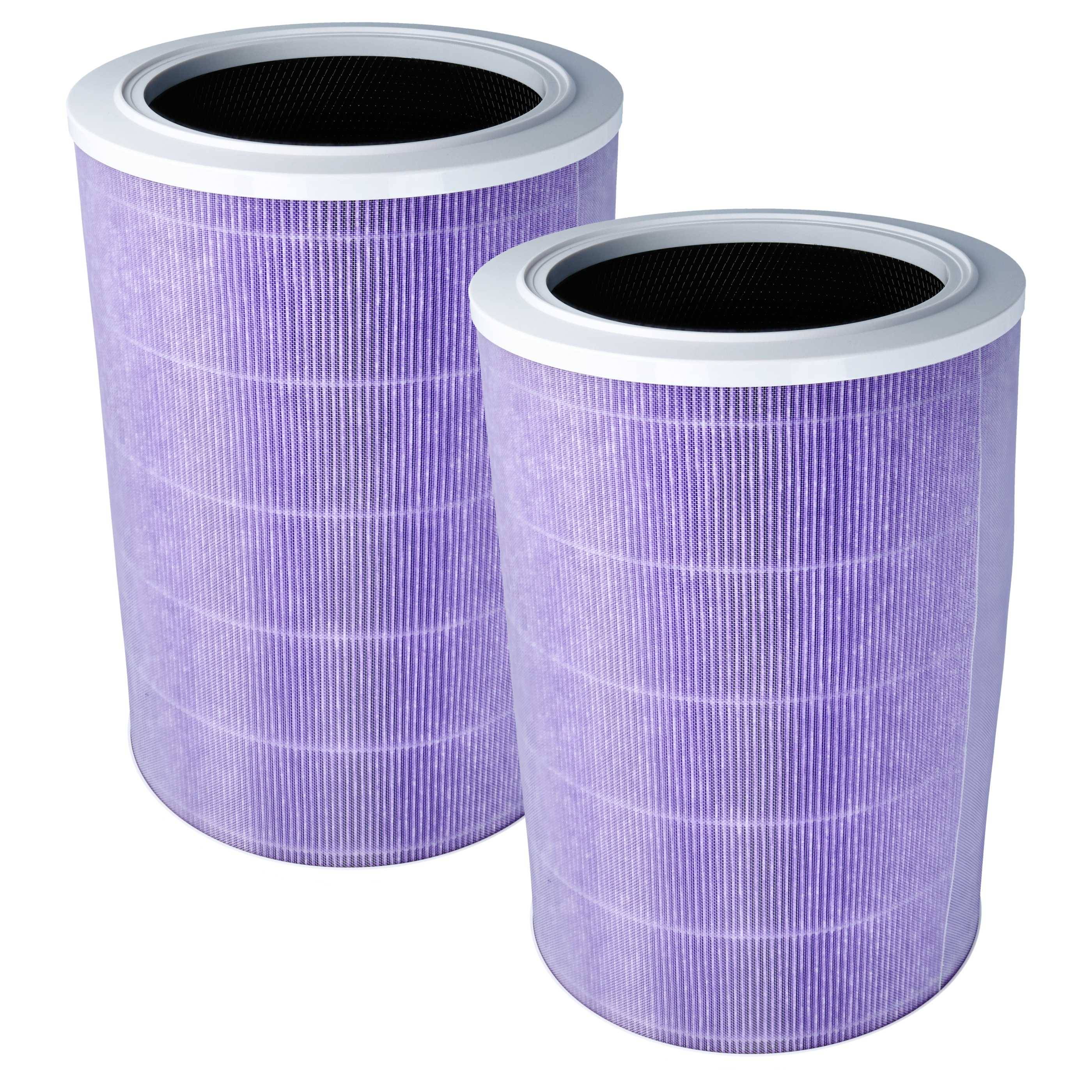 vhbw 2x HEPA Filter kompatibel mit Trebs 49101 | 49100 Luftreiniger - Ersatz-Filter mit integriertem Aktivkohle-Filter-0