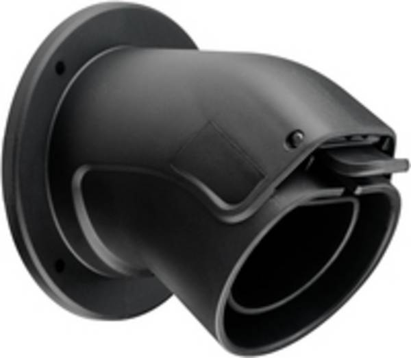 Goobay 61142 Abgewinkelte Wandhalterung Typ 2 Ladekabel Hybrid & E-Auto Stecker Halterung für Wallbox, Wand Kabelhalter